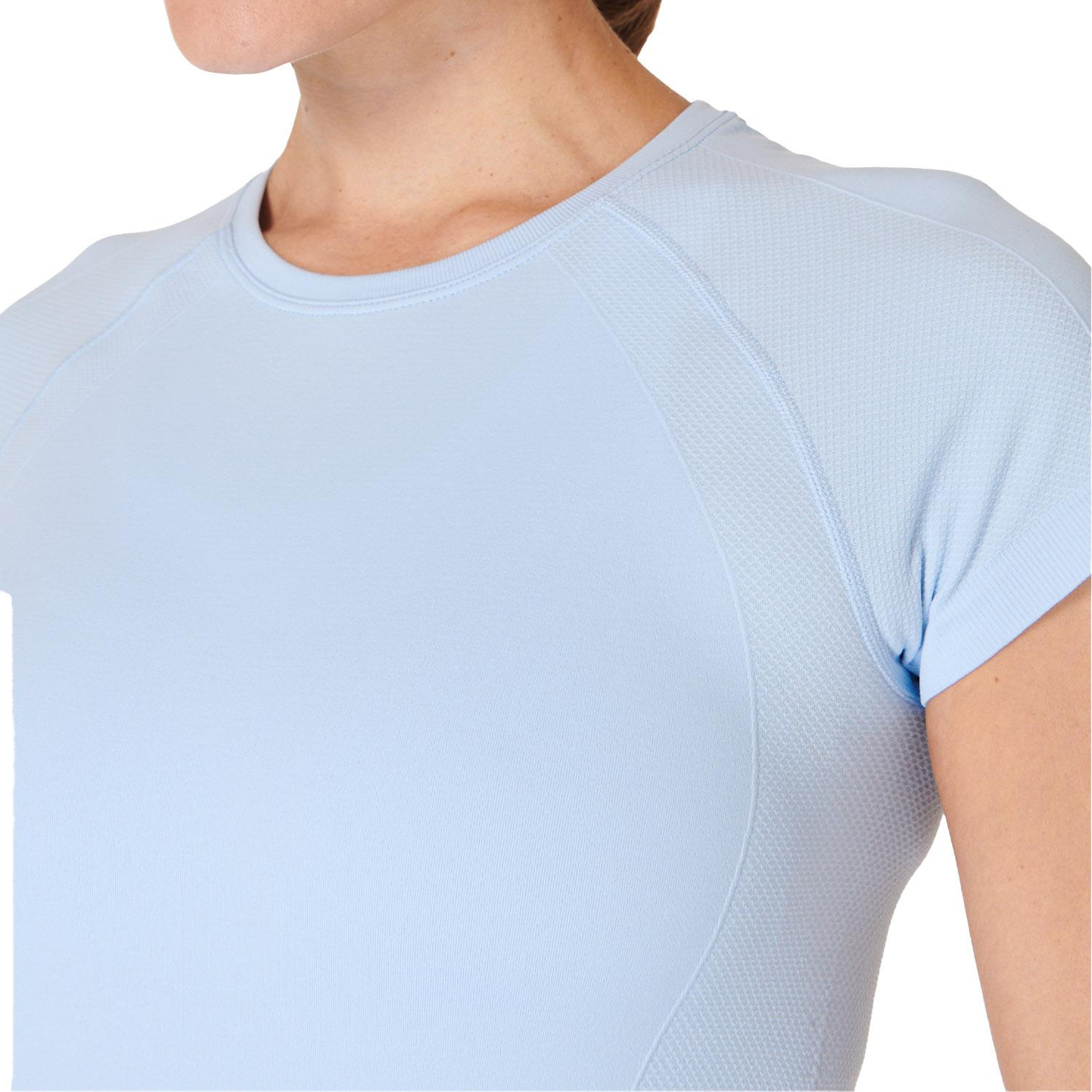 Sweaty Betty Athlete Seamless Workout T-shi Kadın Mavi Fitness Tişört