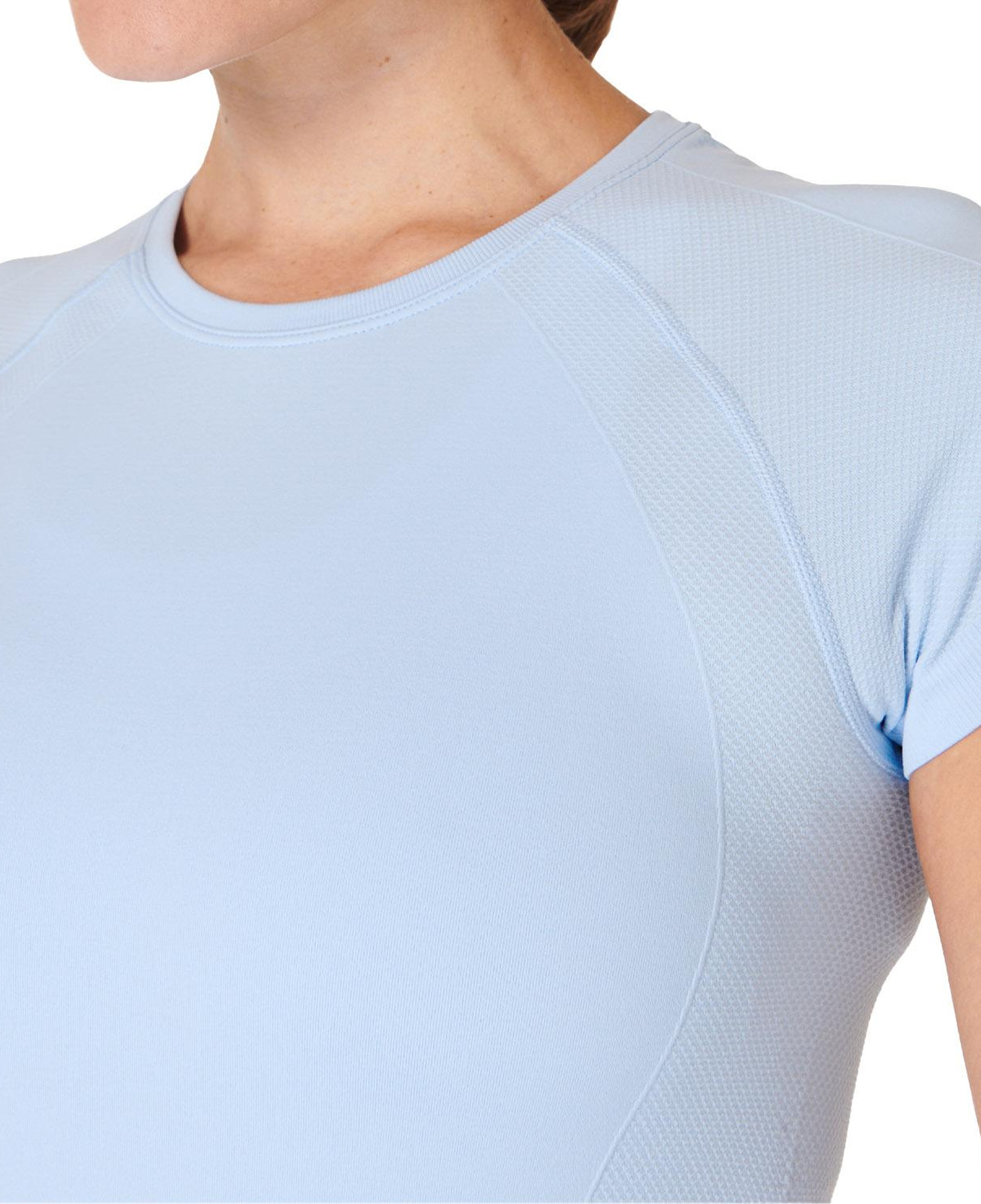 Sweaty Betty Athlete Seamless Workout T-shi Kadın Mavi Fitness Tişört