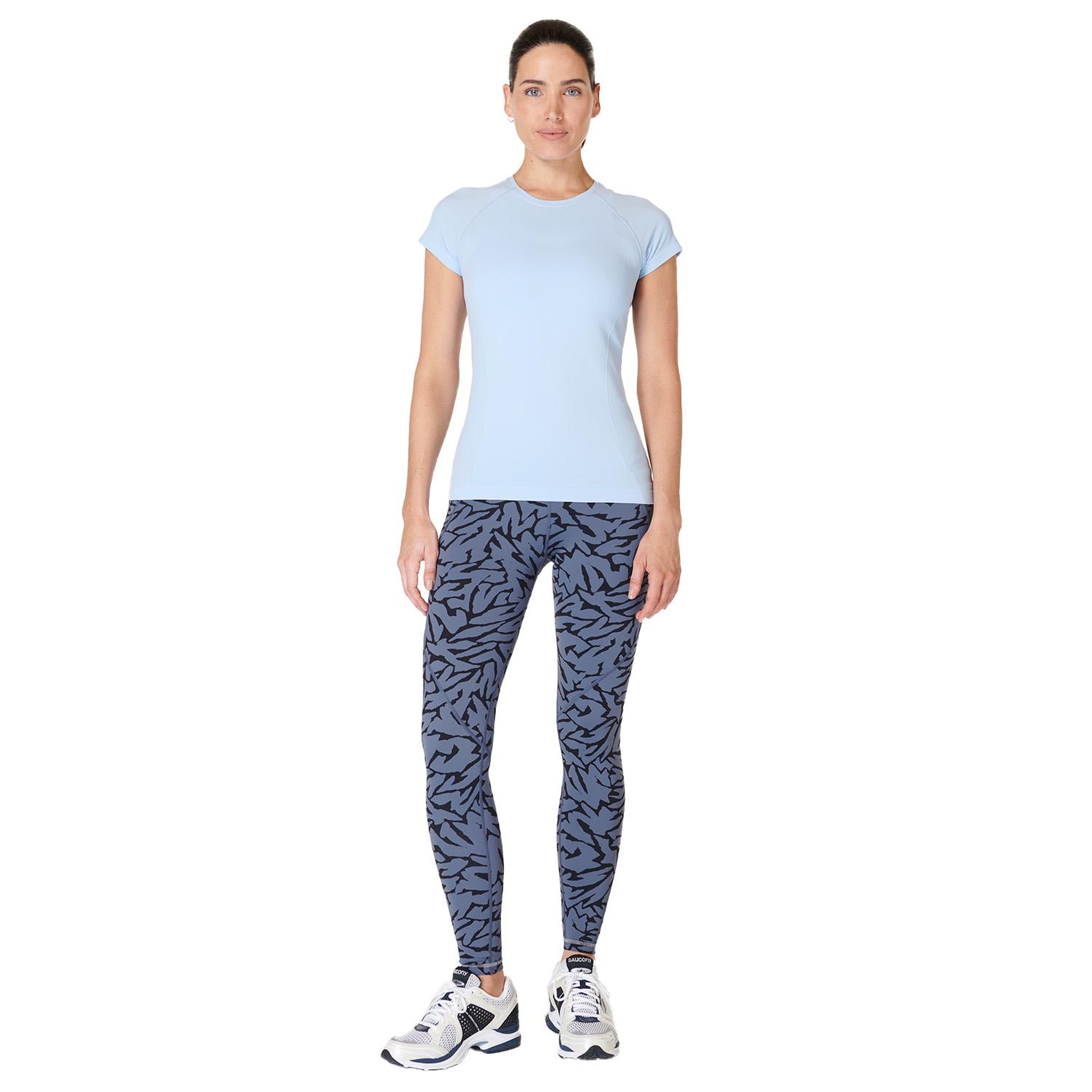 Sweaty Betty Athlete Seamless Workout T-shi Kadın Mavi Fitness Tişört