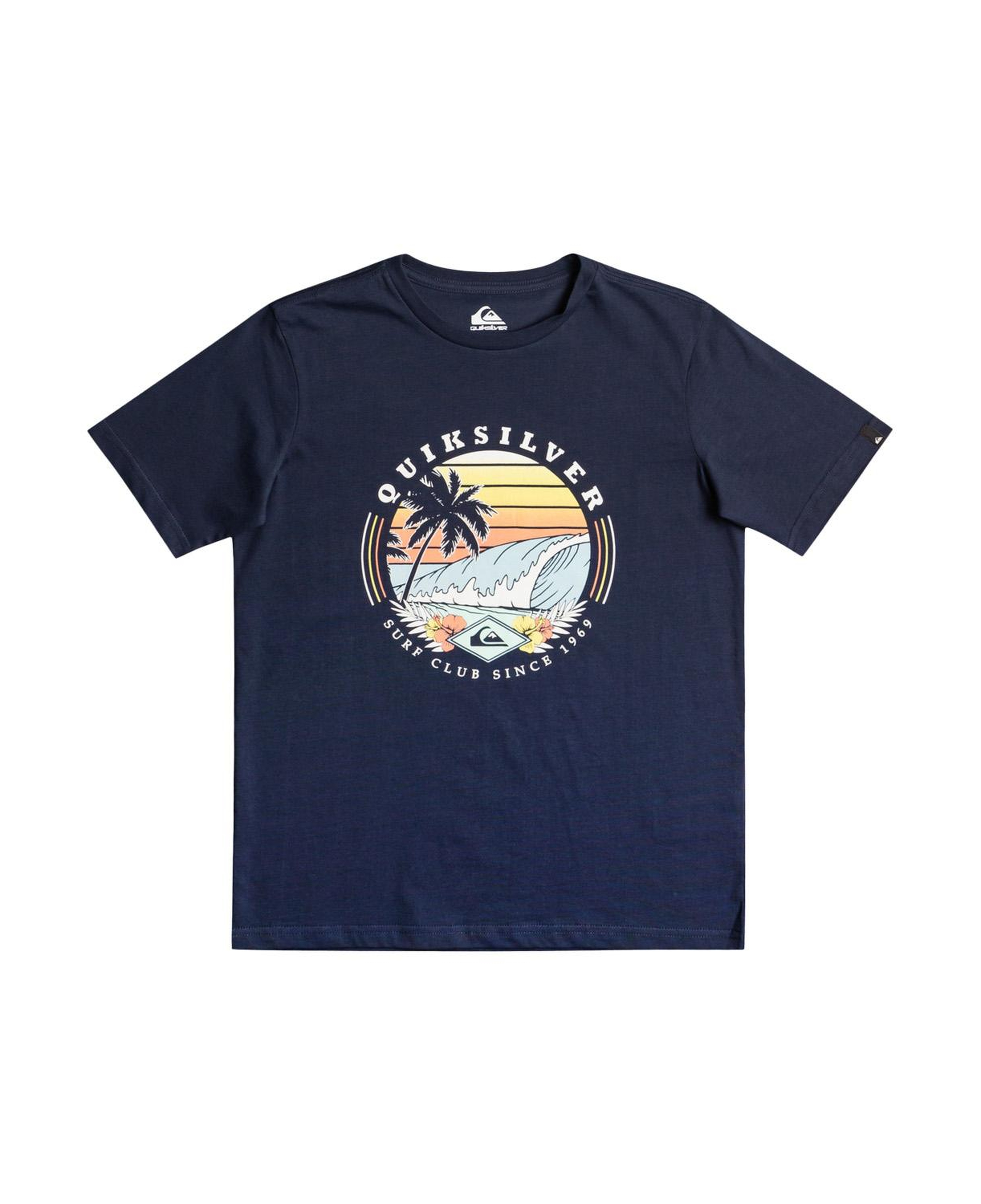 Quiksilver Qssurfclub B Erkek Çocuk Mavi Tişört