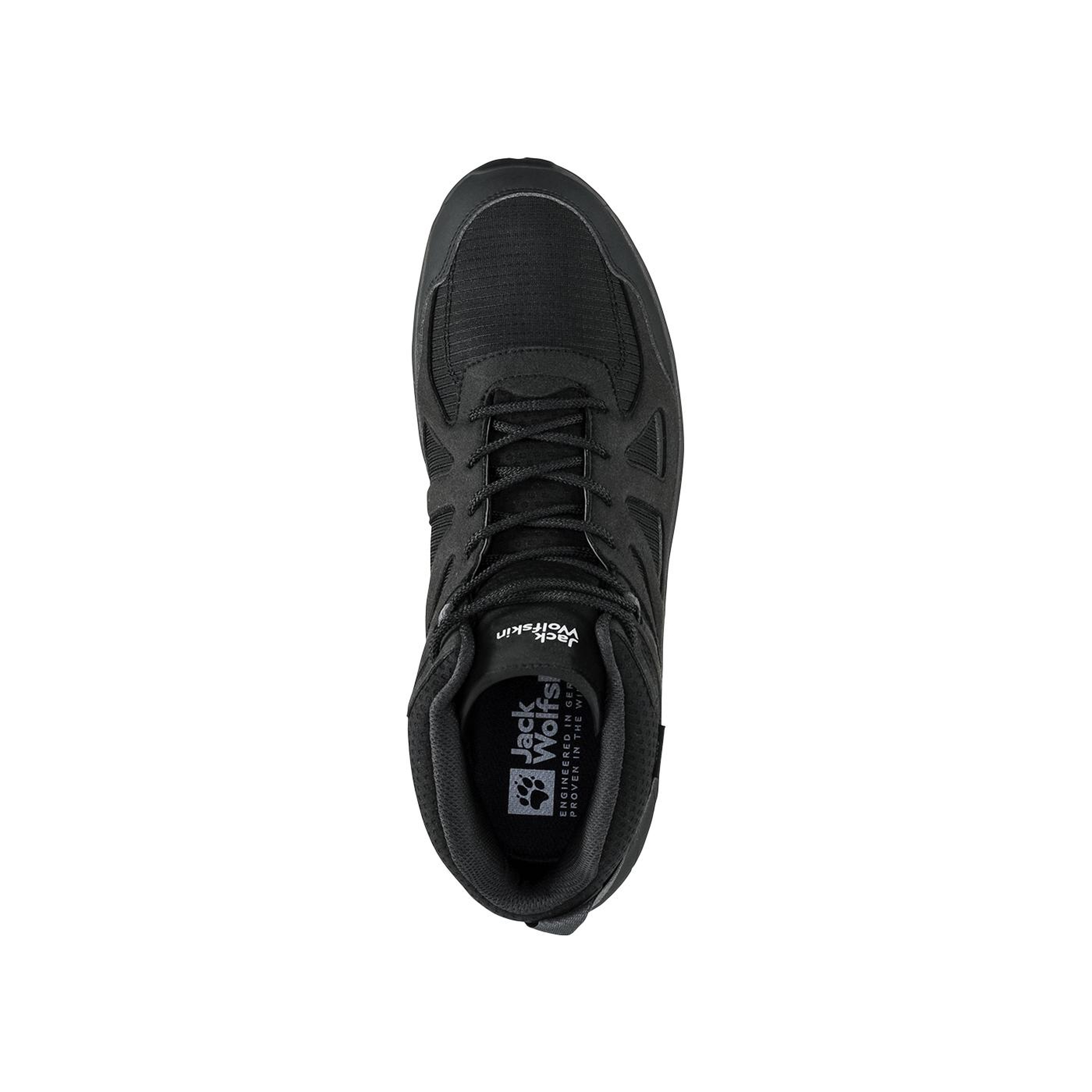 Jack Wolfskin Woodland 2 Texapore Mid Erkek Siyah Bot