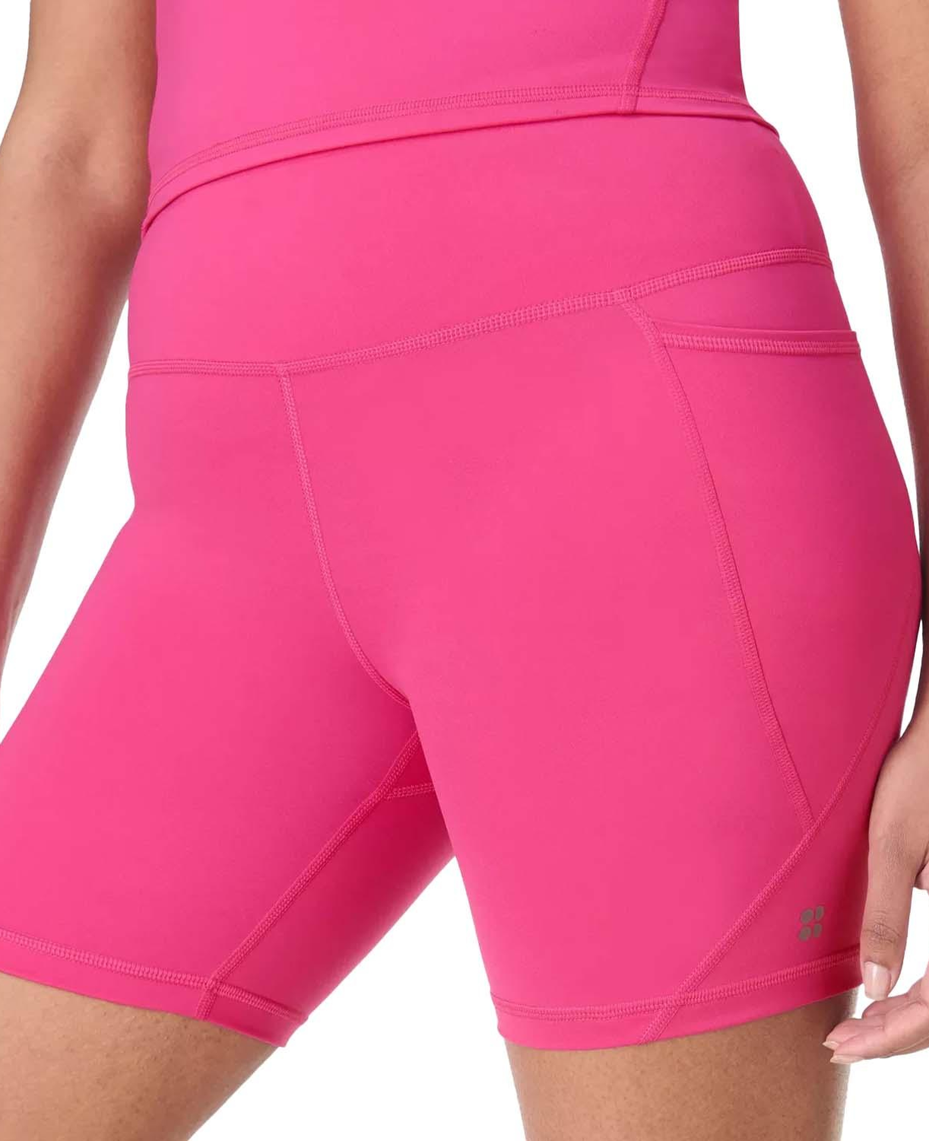 Sweaty Betty Power 6 Biker Shorts Kadın Pembe Koşu Şortu