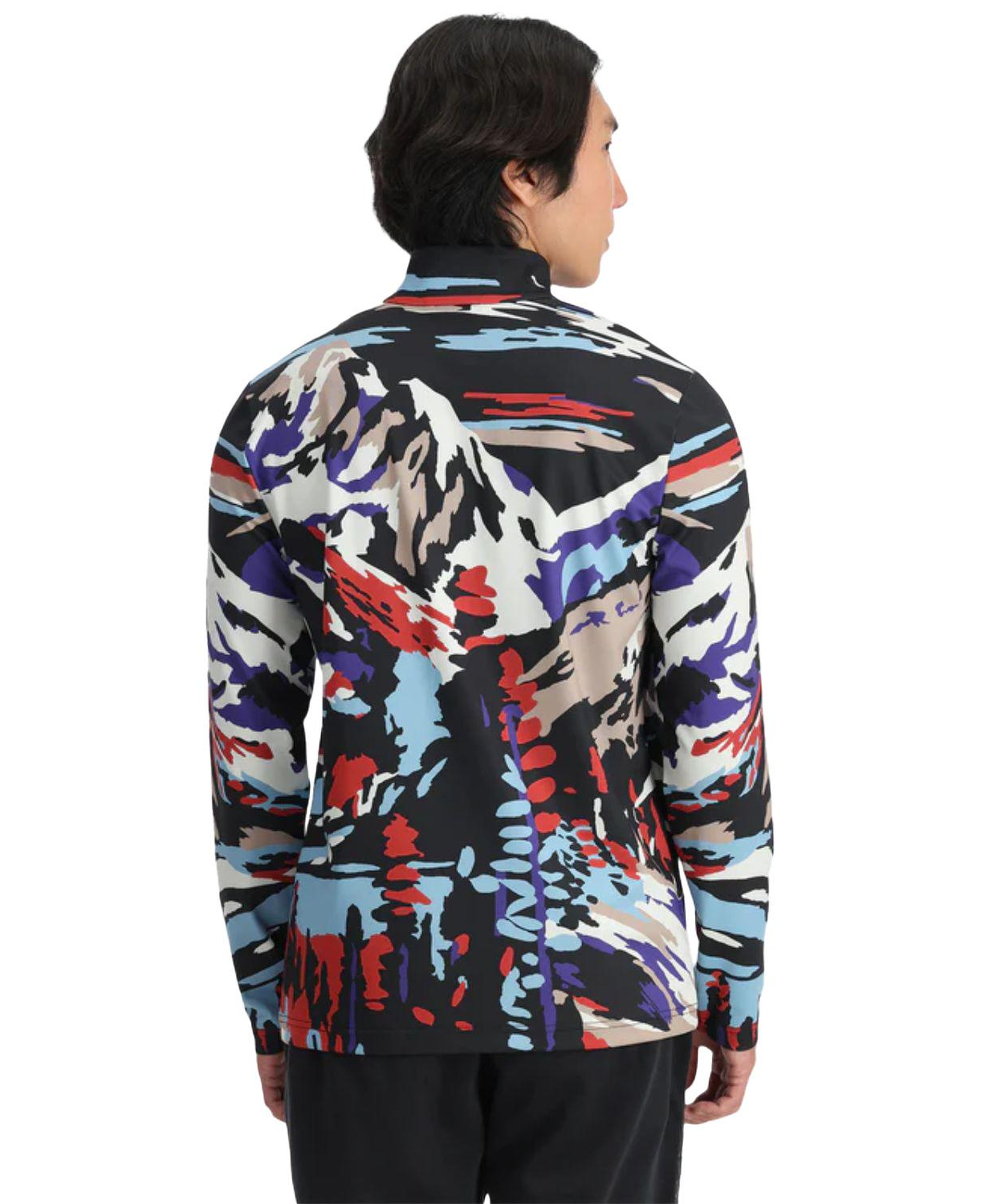 Spyder Podium 1/2 Zip Erkek Mor İçlik Üst