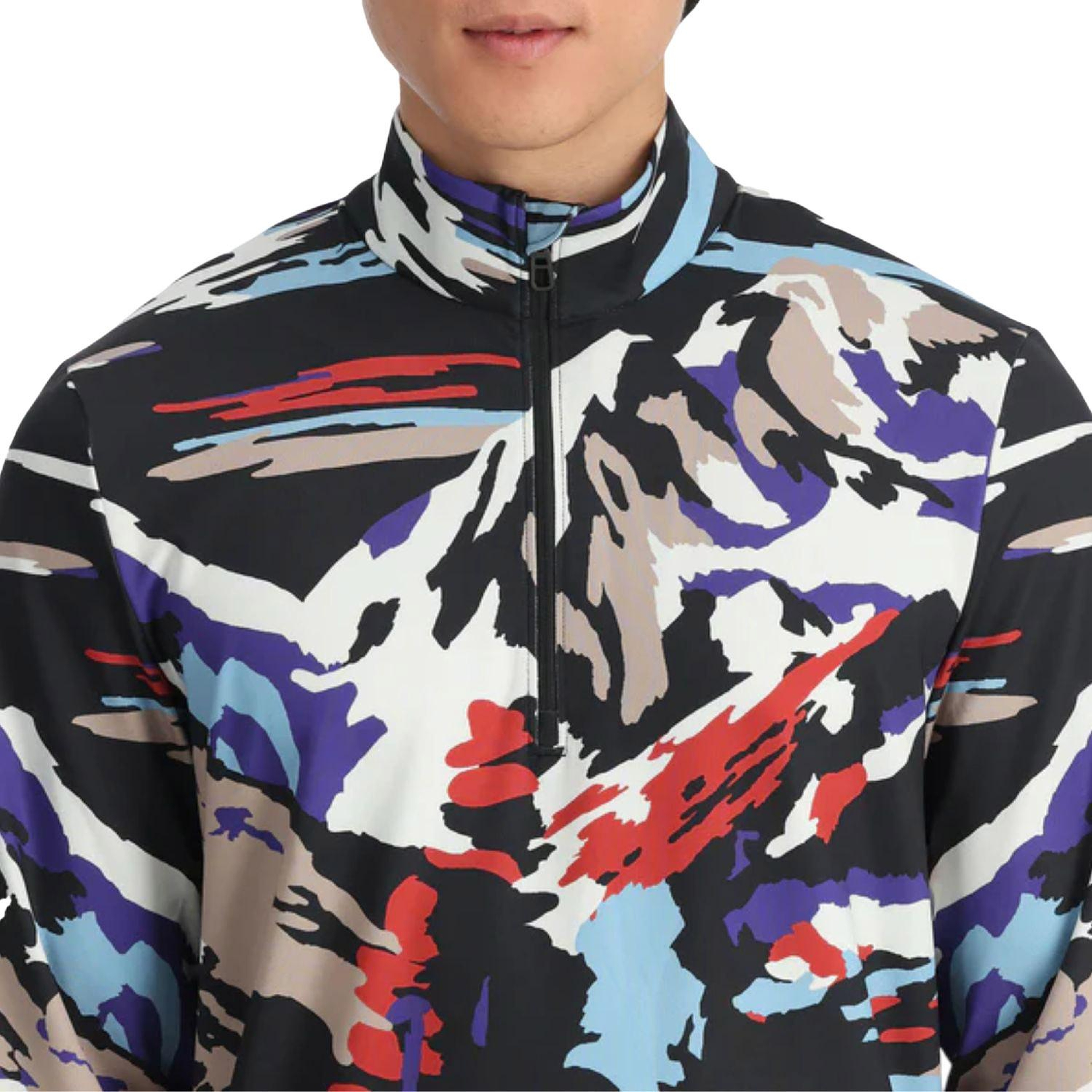 Spyder Podium 1/2 Zip Erkek Mor İçlik Üst