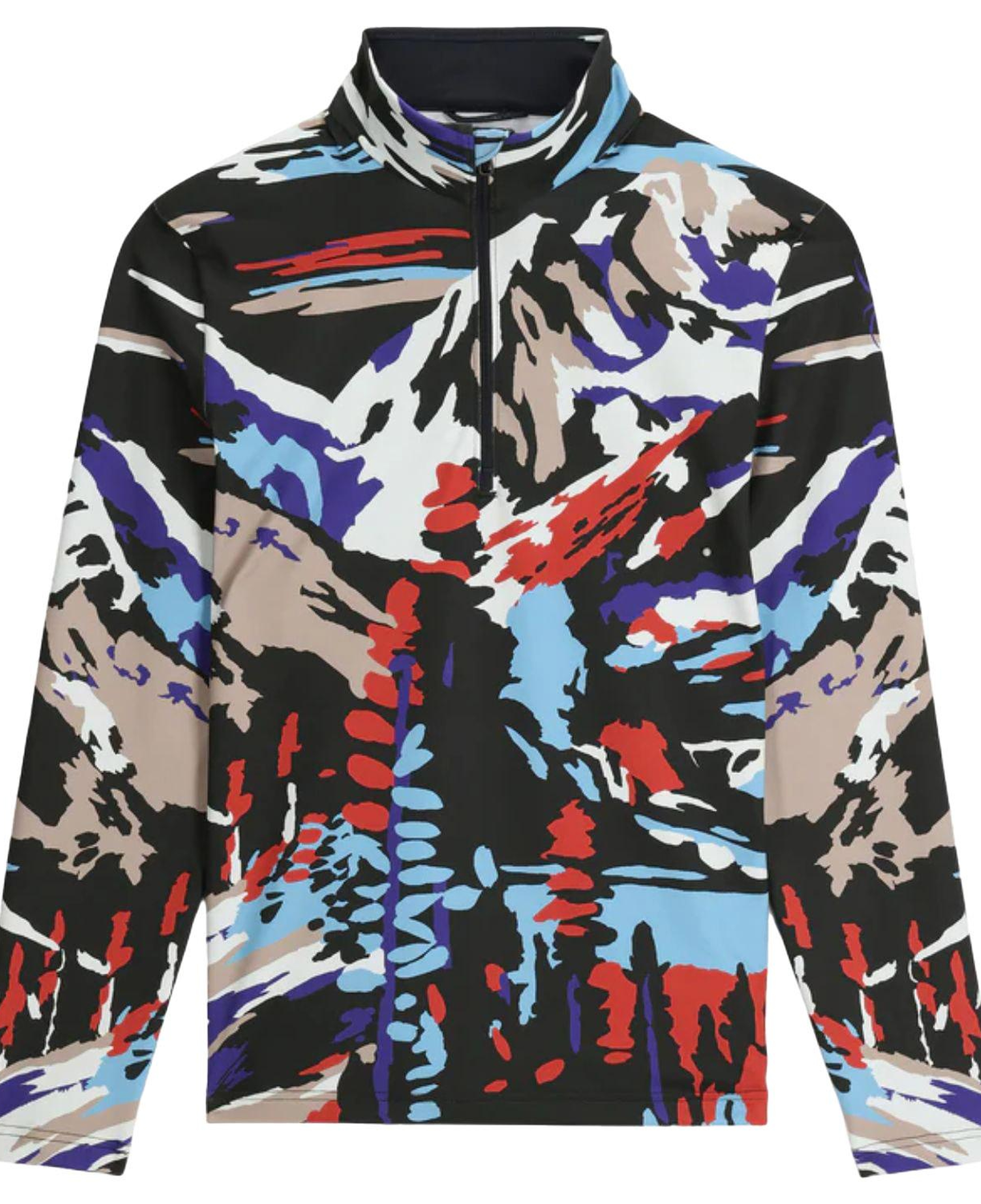 Spyder Podium 1/2 Zip Erkek Mor İçlik Üst