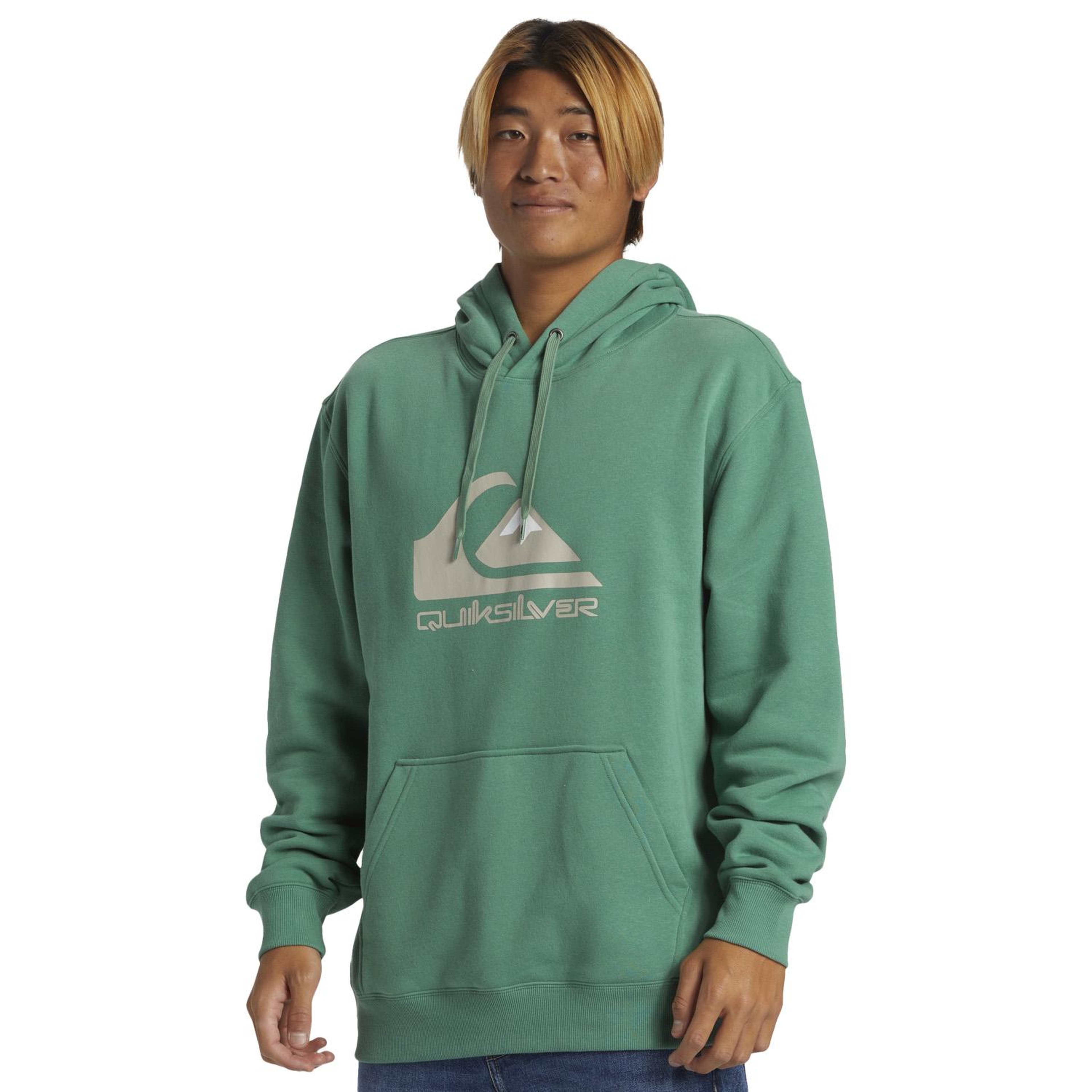 Quiksilver Big Logo Hoodie Erkek Yeşil Sweatshirt