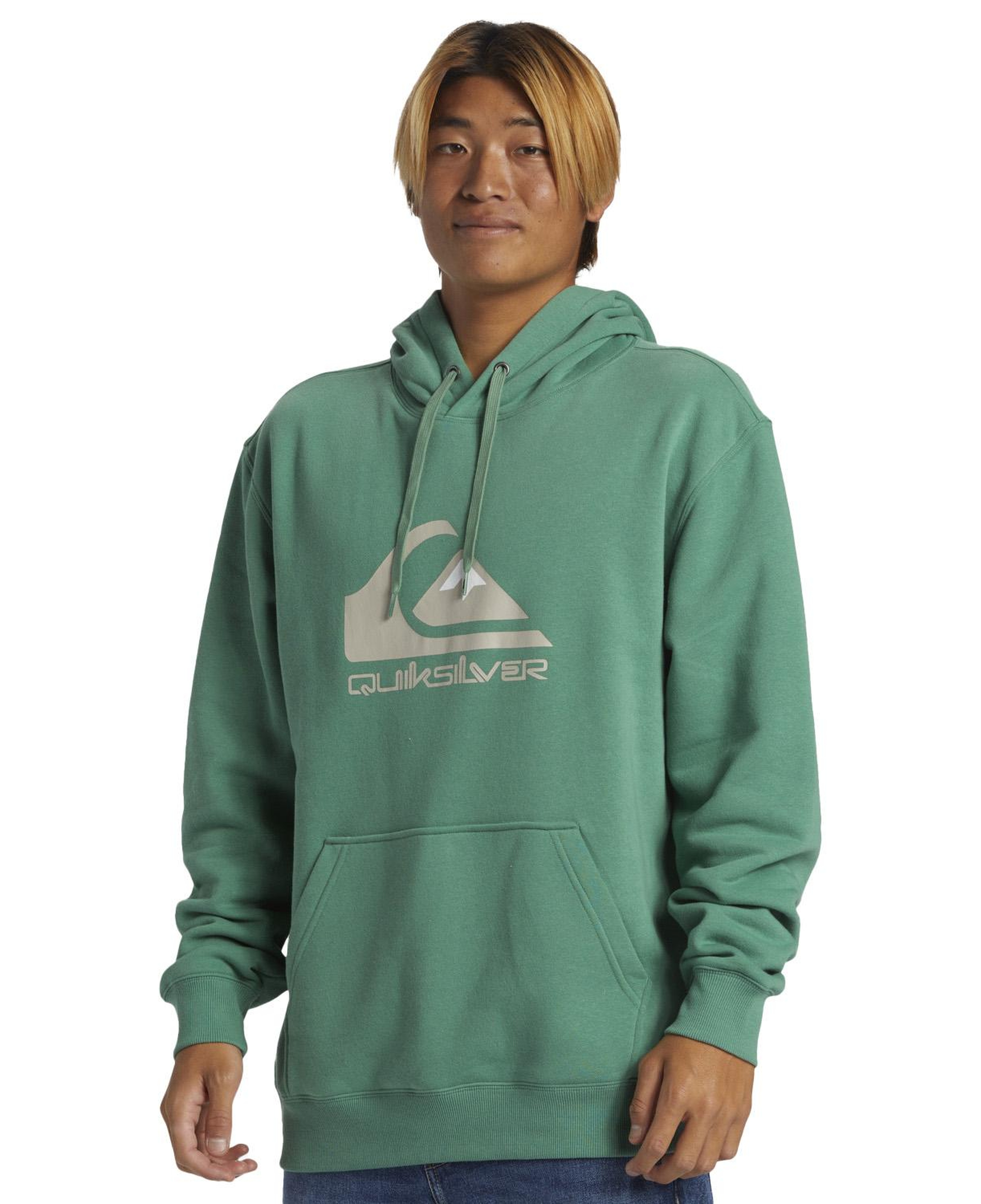 Quiksilver Big Logo Hoodie Erkek Yeşil Sweatshirt