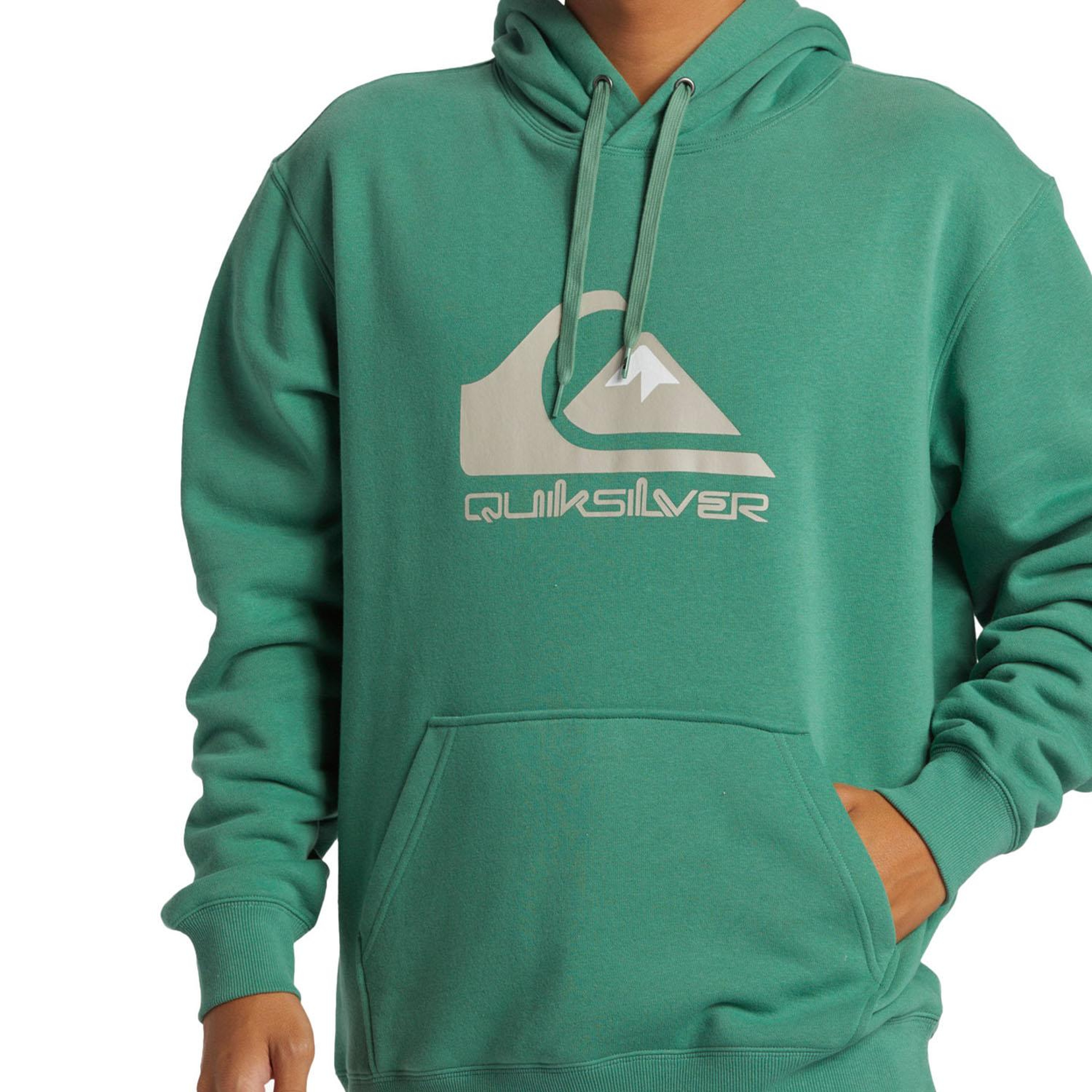 Quiksilver Big Logo Hoodie Erkek Yeşil Sweatshirt