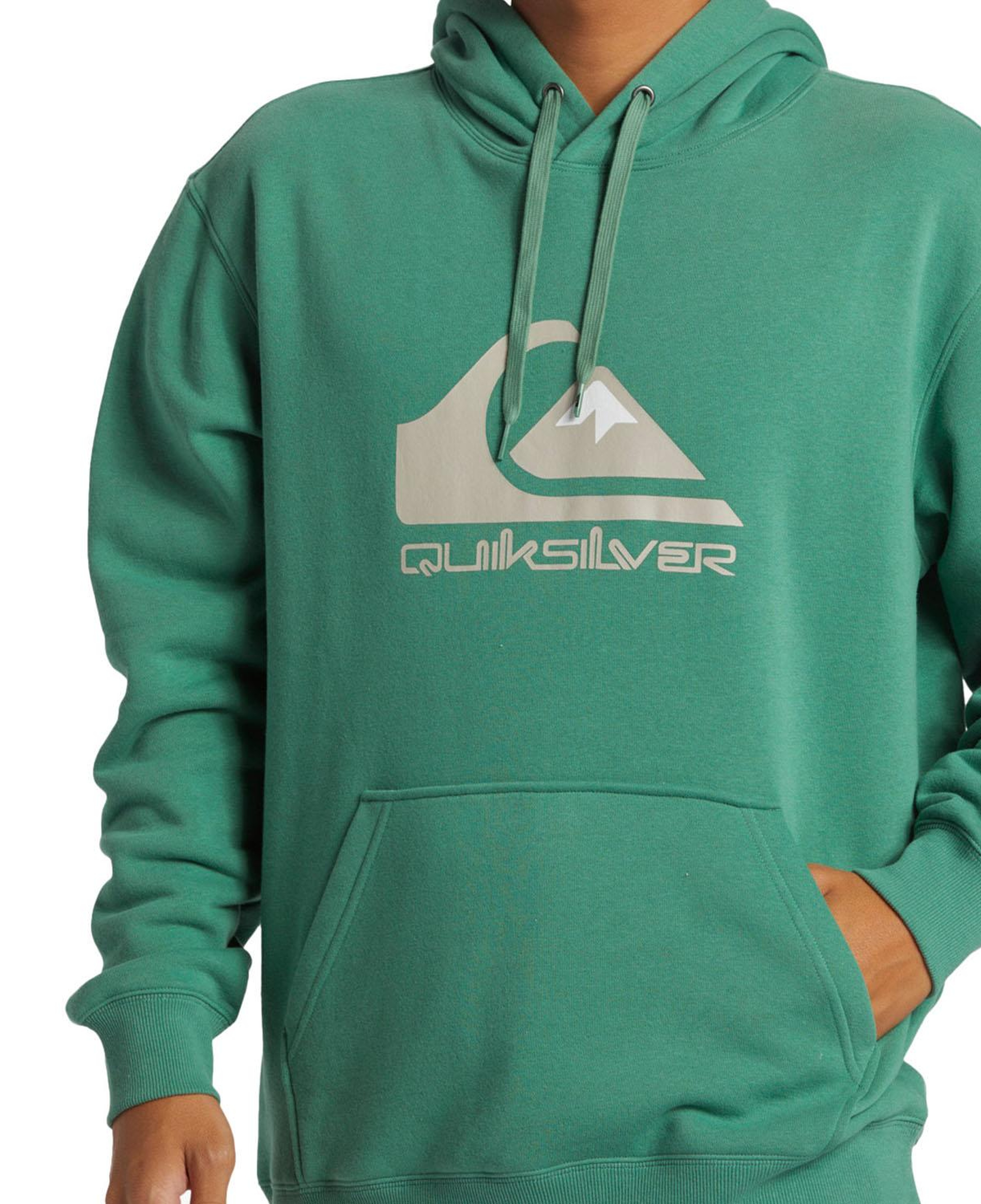 Quiksilver Big Logo Hoodie Erkek Yeşil Sweatshirt
