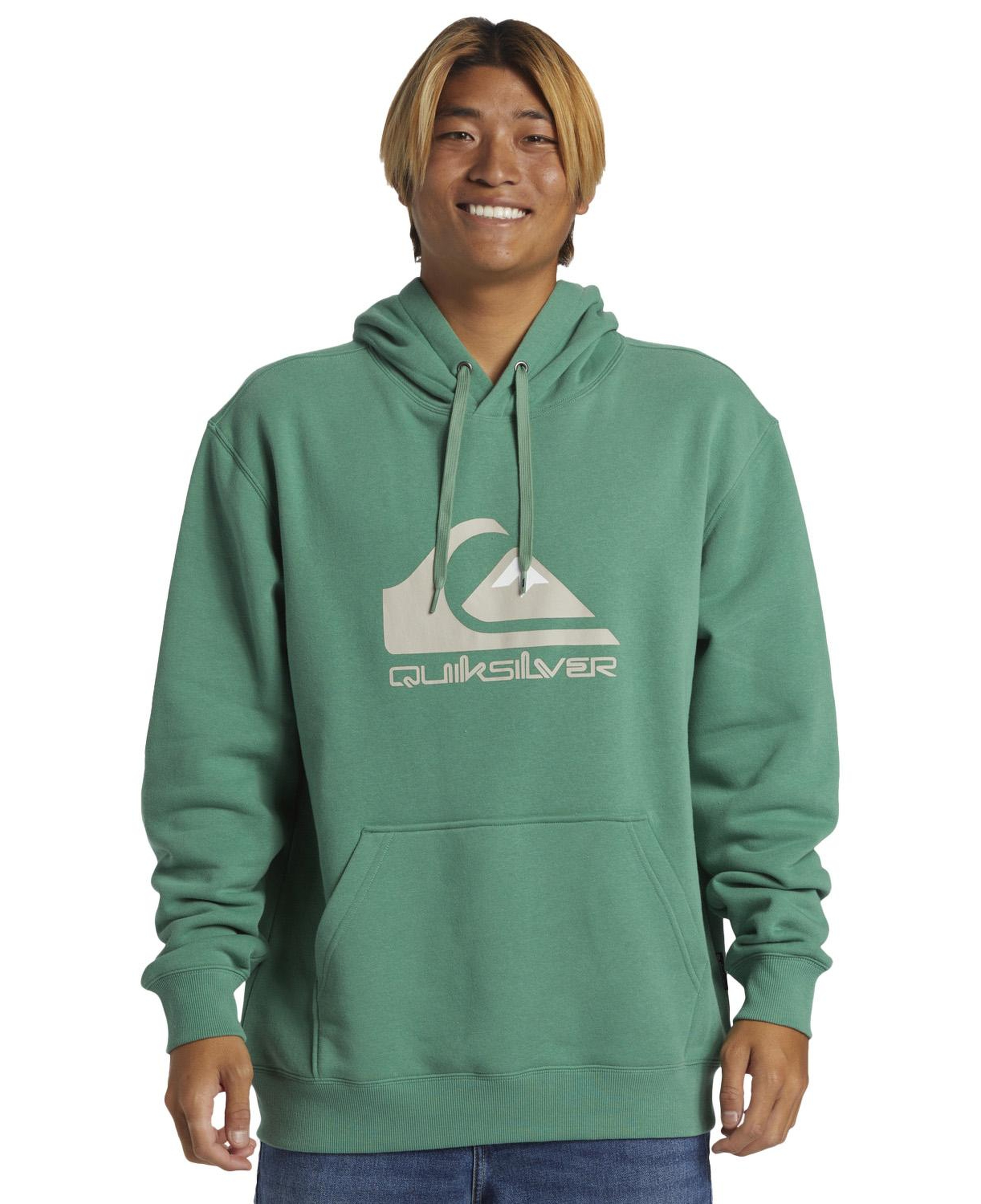Quiksilver Big Logo Hoodie Erkek Yeşil Sweatshirt