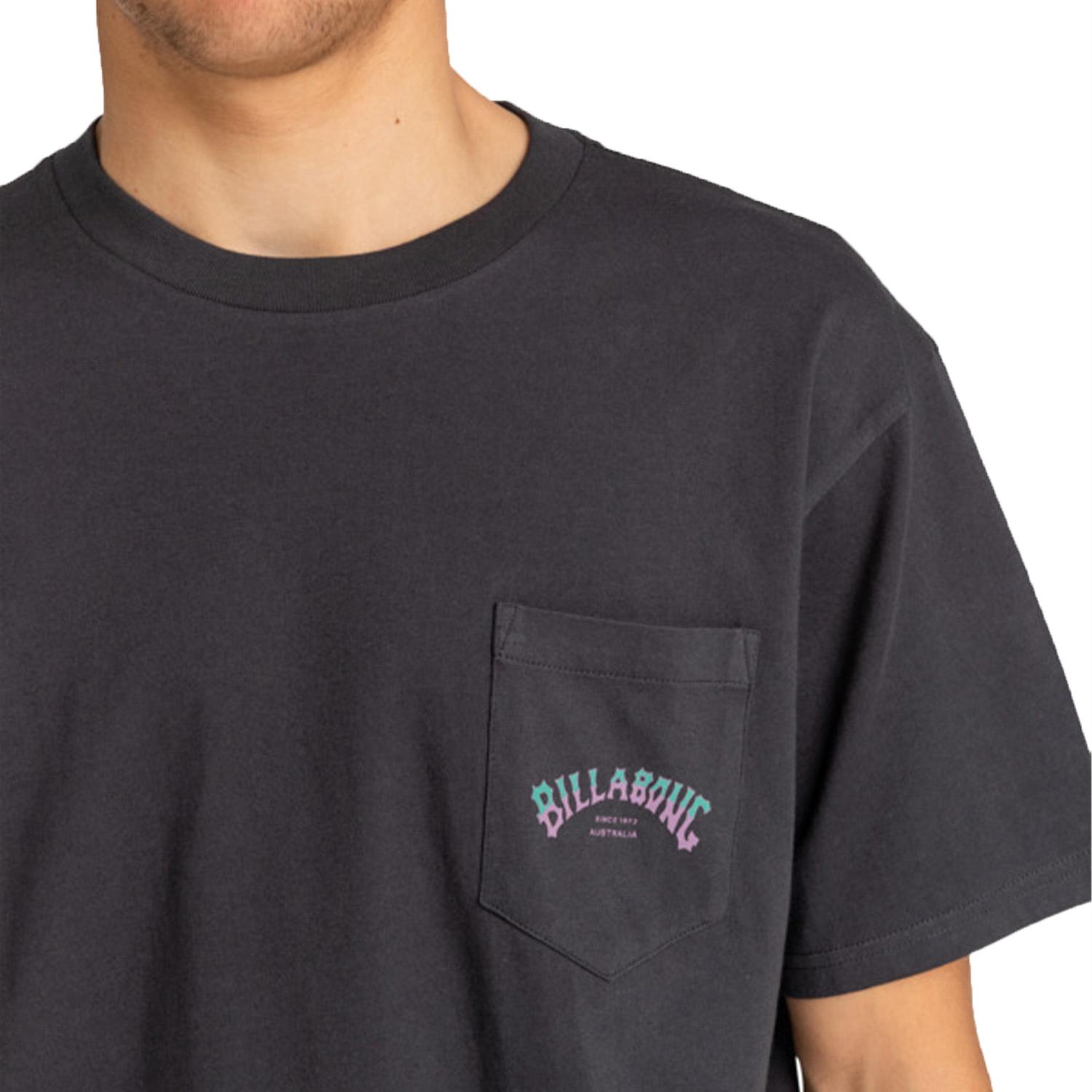 Billabong Stacked Arch Pkt Erkek Siyah Tişört