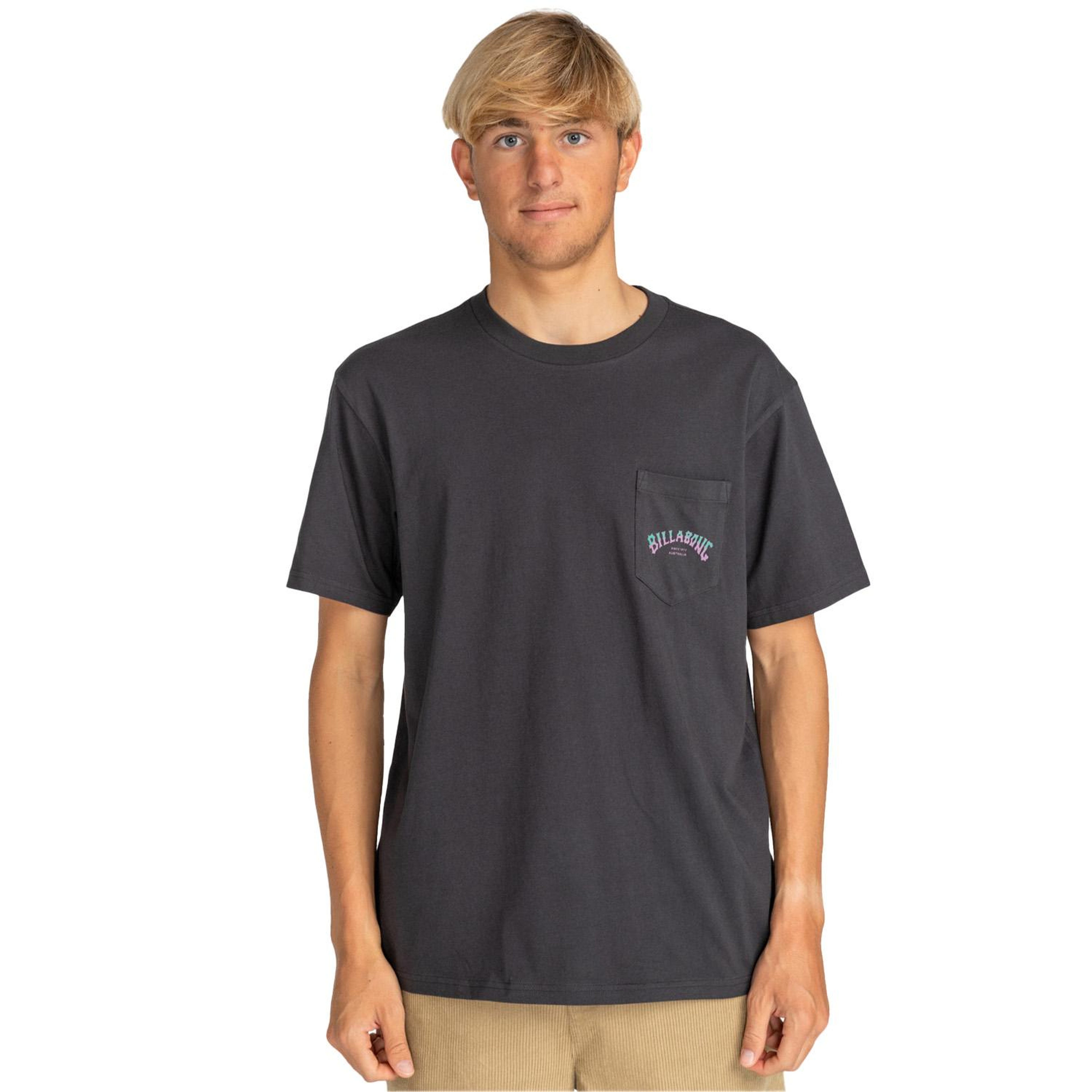 Billabong Stacked Arch Pkt Erkek Siyah Tişört