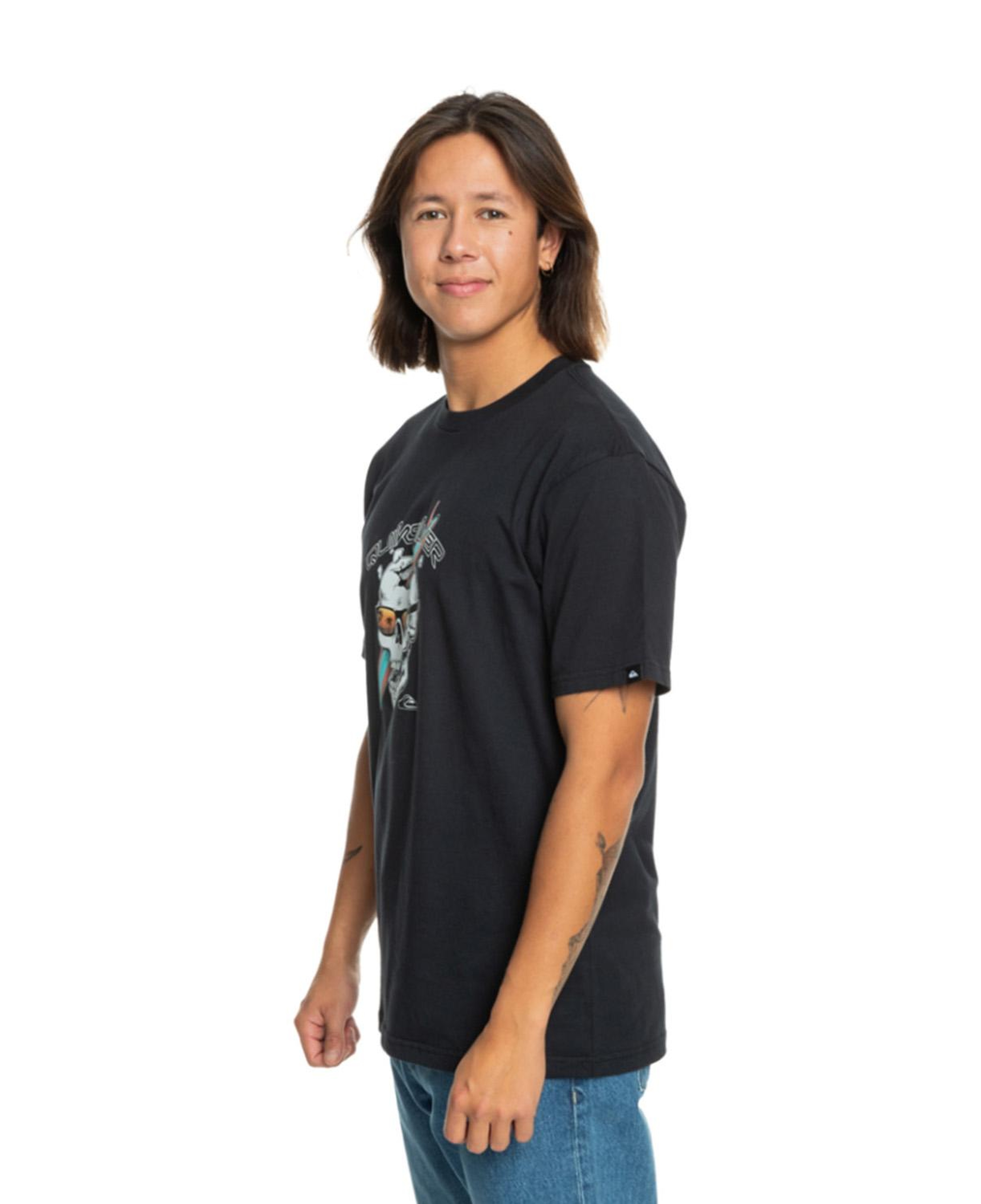 Quiksilver One Last Surf Erkek Siyah Tişört