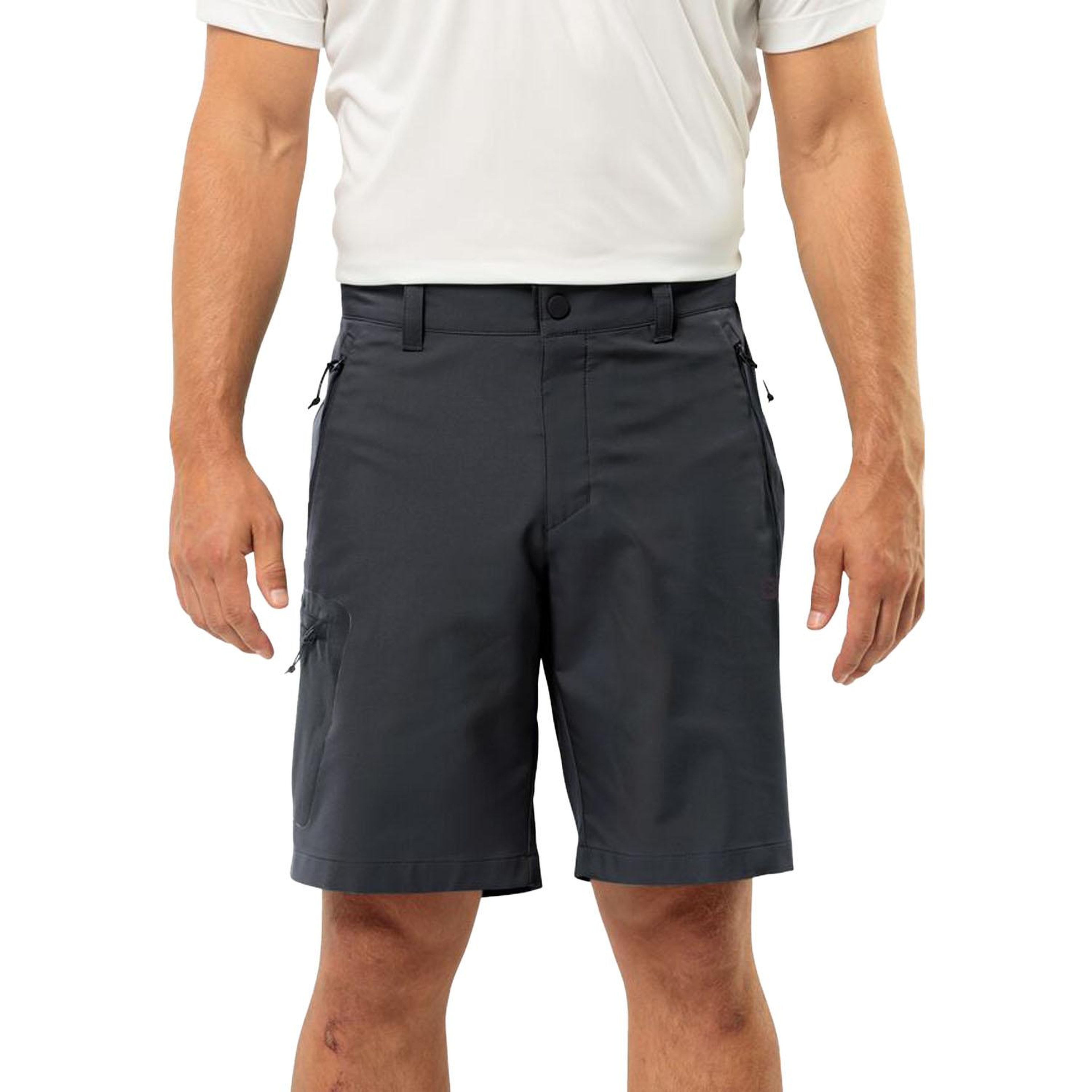 Jack Wolfskin Active Track Shorts Erkek Gri Şort