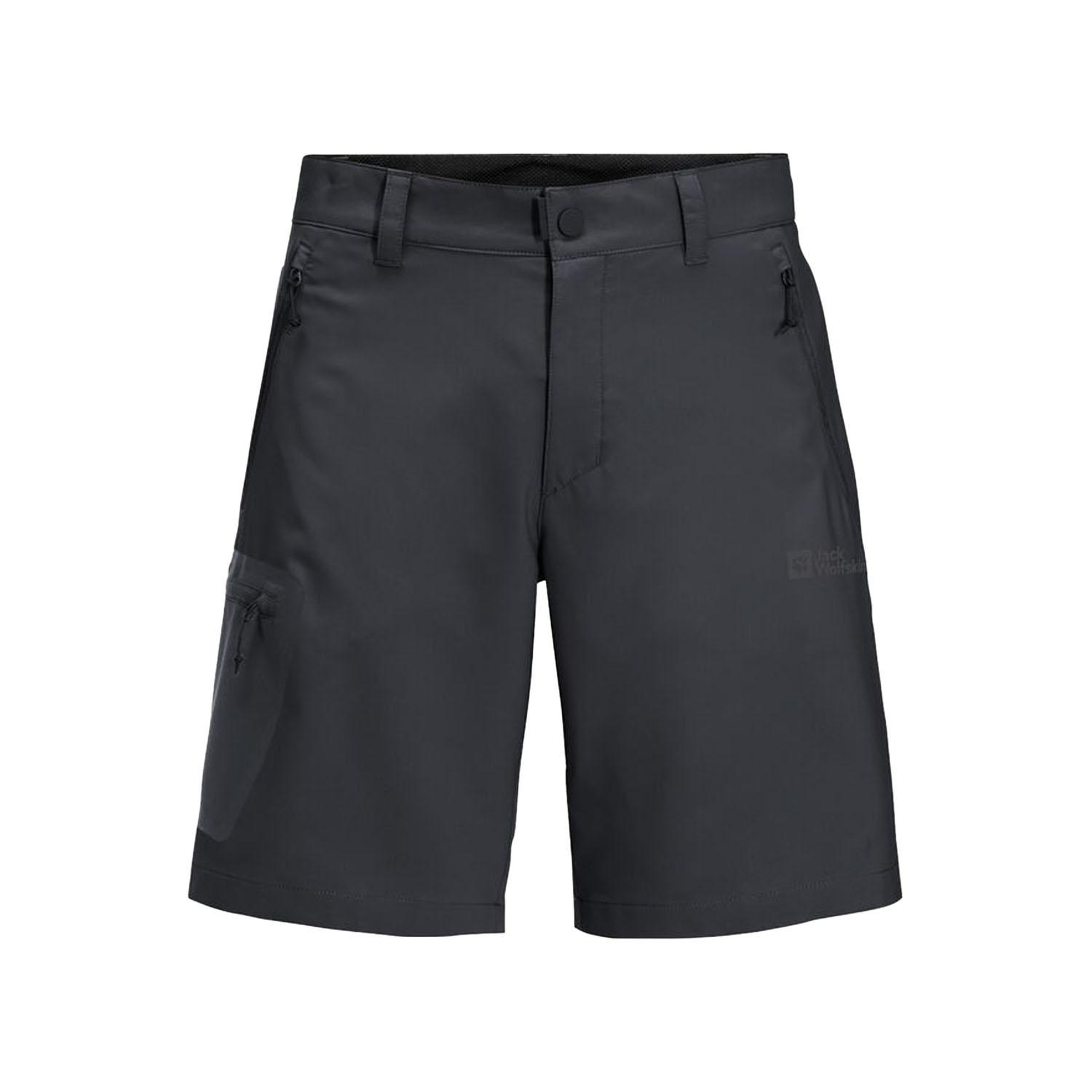 Jack Wolfskin Active Track Shorts Erkek Gri Şort