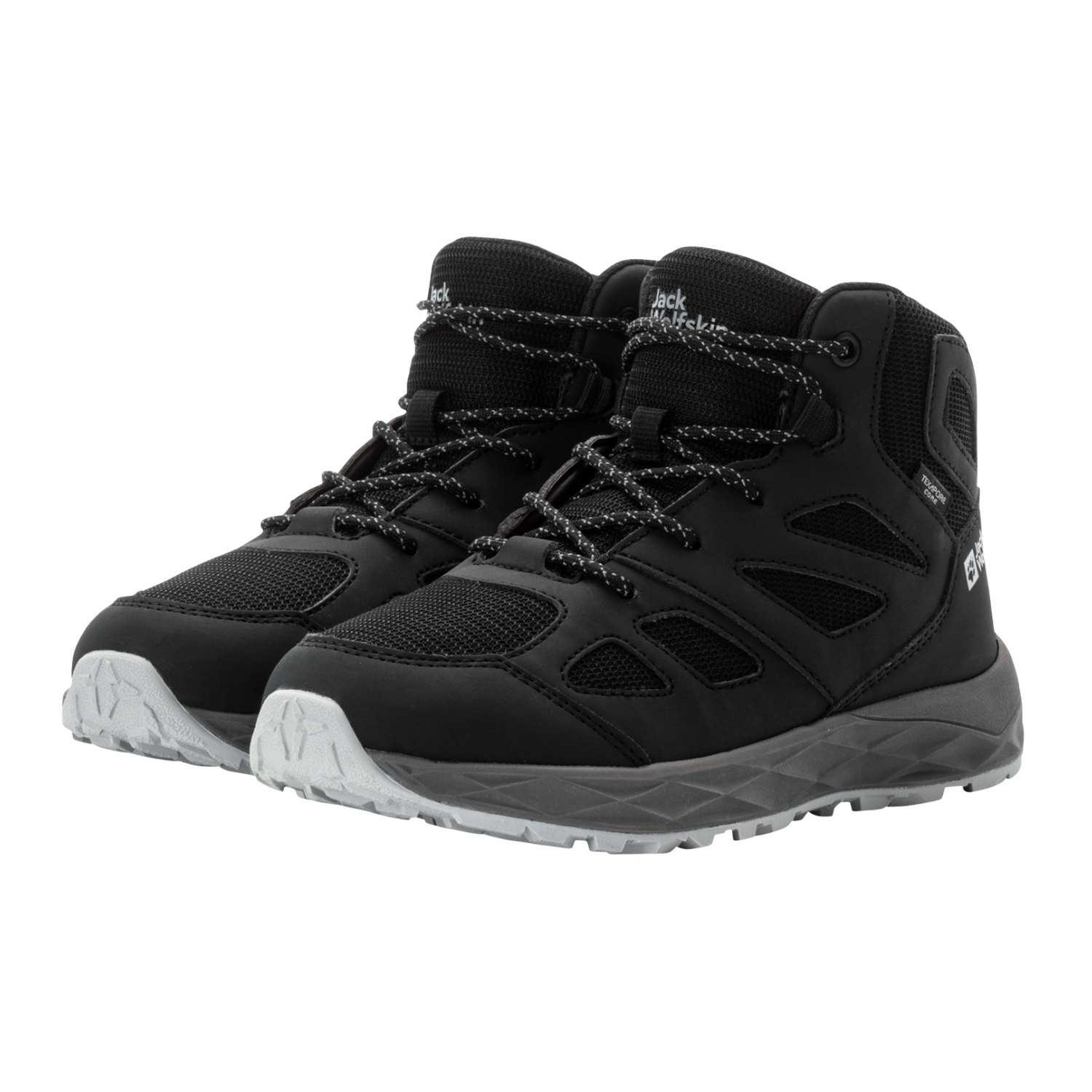 Jack Wolfskin Woodland 2 Texapore Mid K Unisex Çocuk Gri Bot