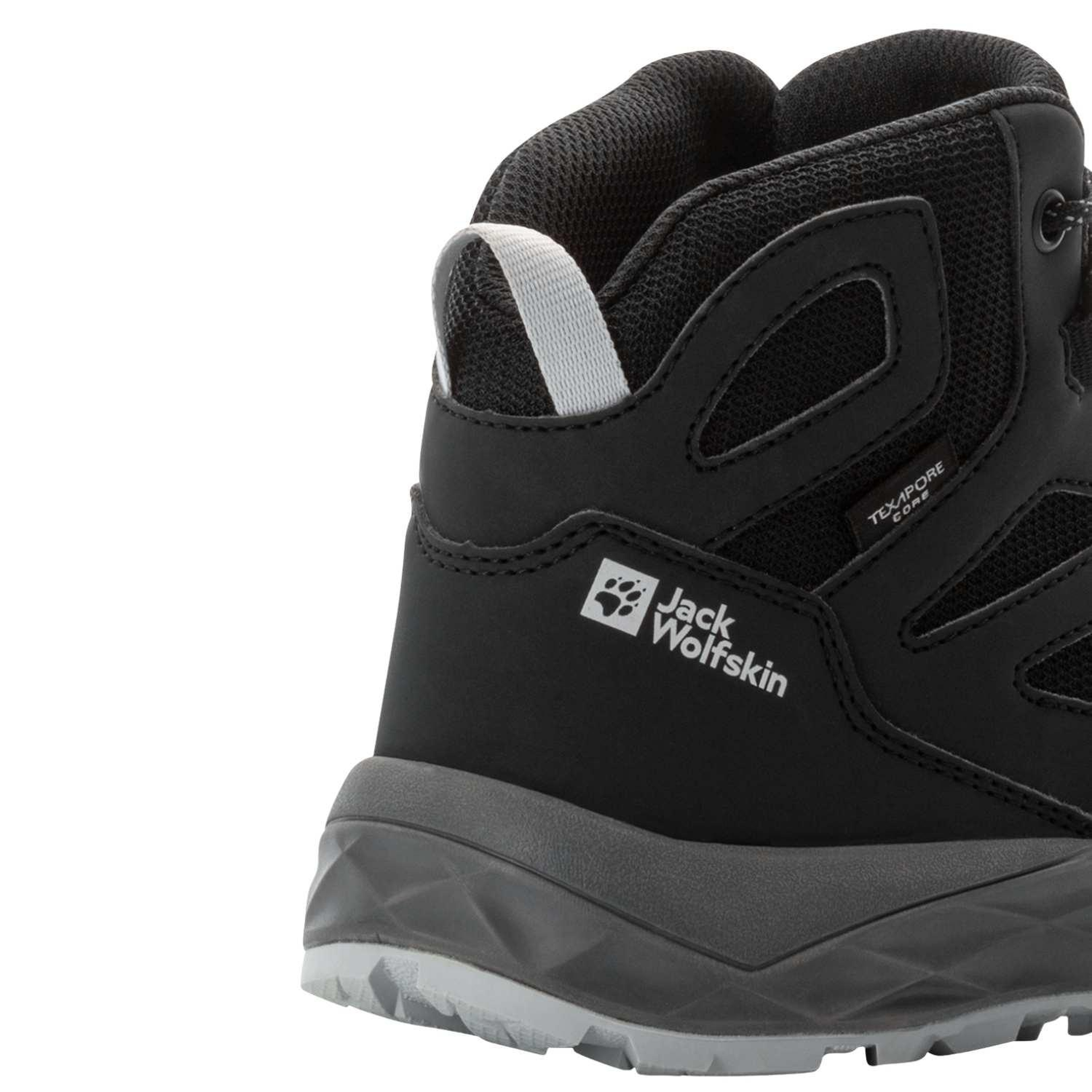 Jack Wolfskin Woodland 2 Texapore Mid K Unisex Çocuk Gri Bot