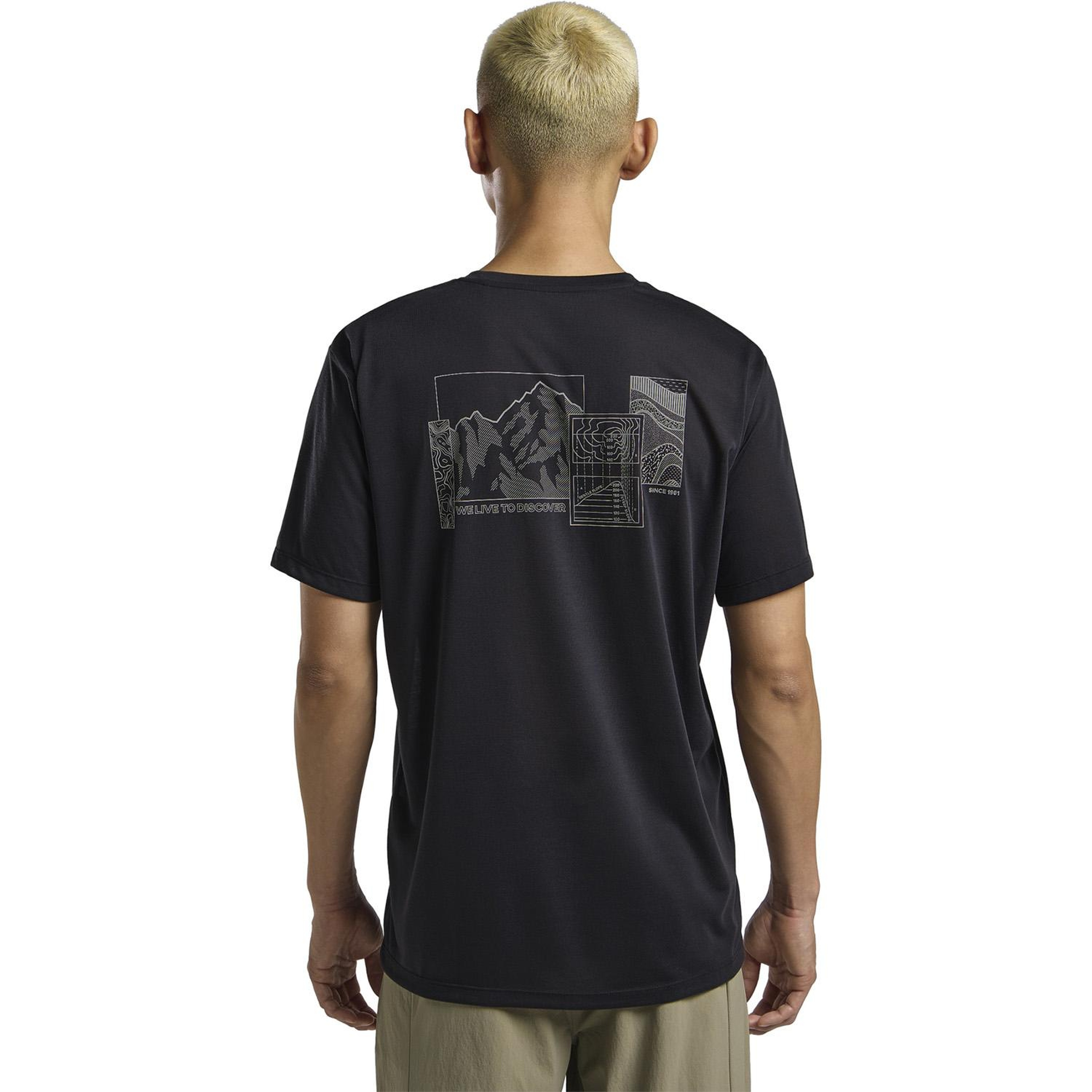 Jack Wolfskin Vonnan Graphic T Erkek Gri Tişört