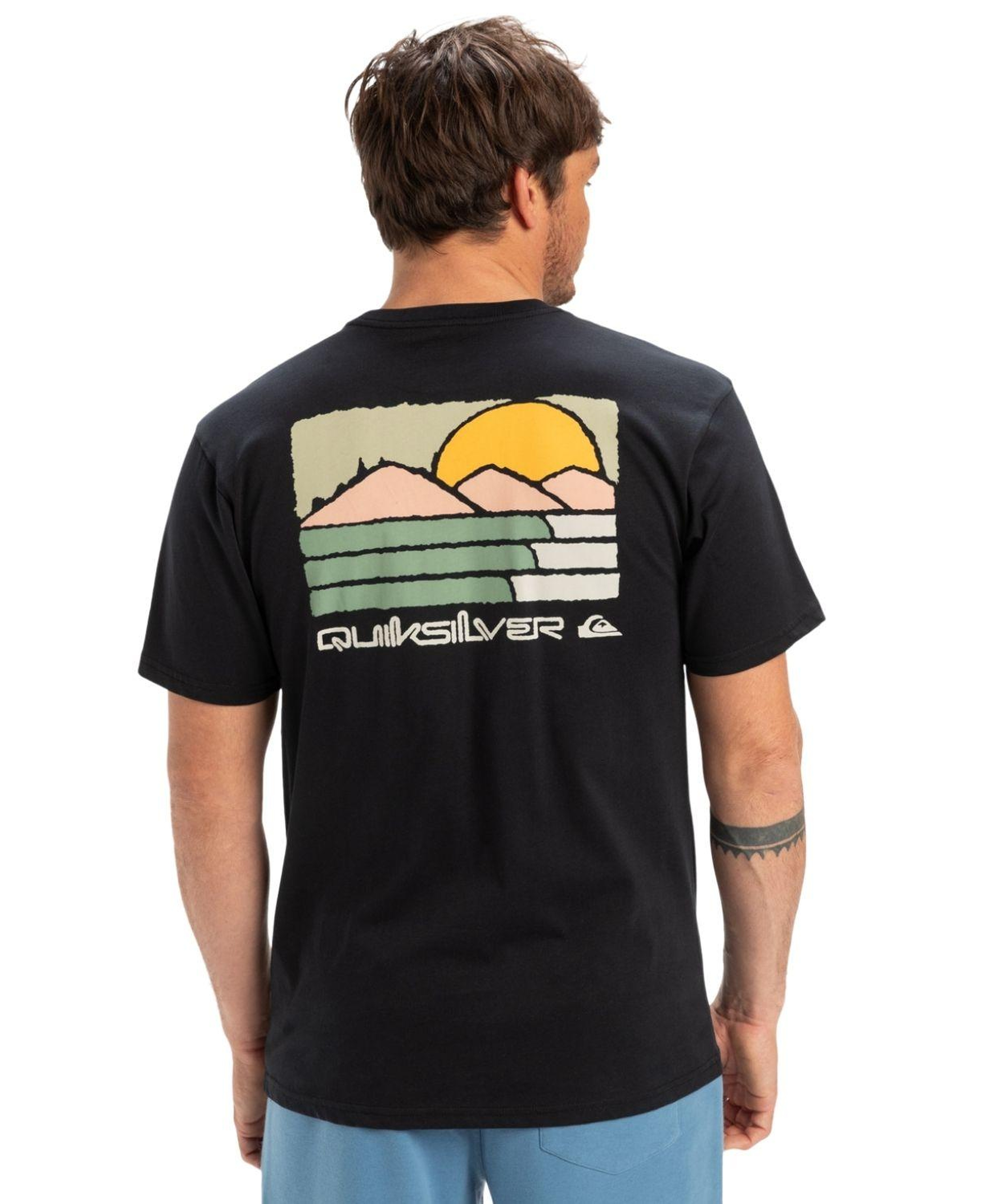 Quiksilver Evo Future Islands Erkek Siyah Tişört