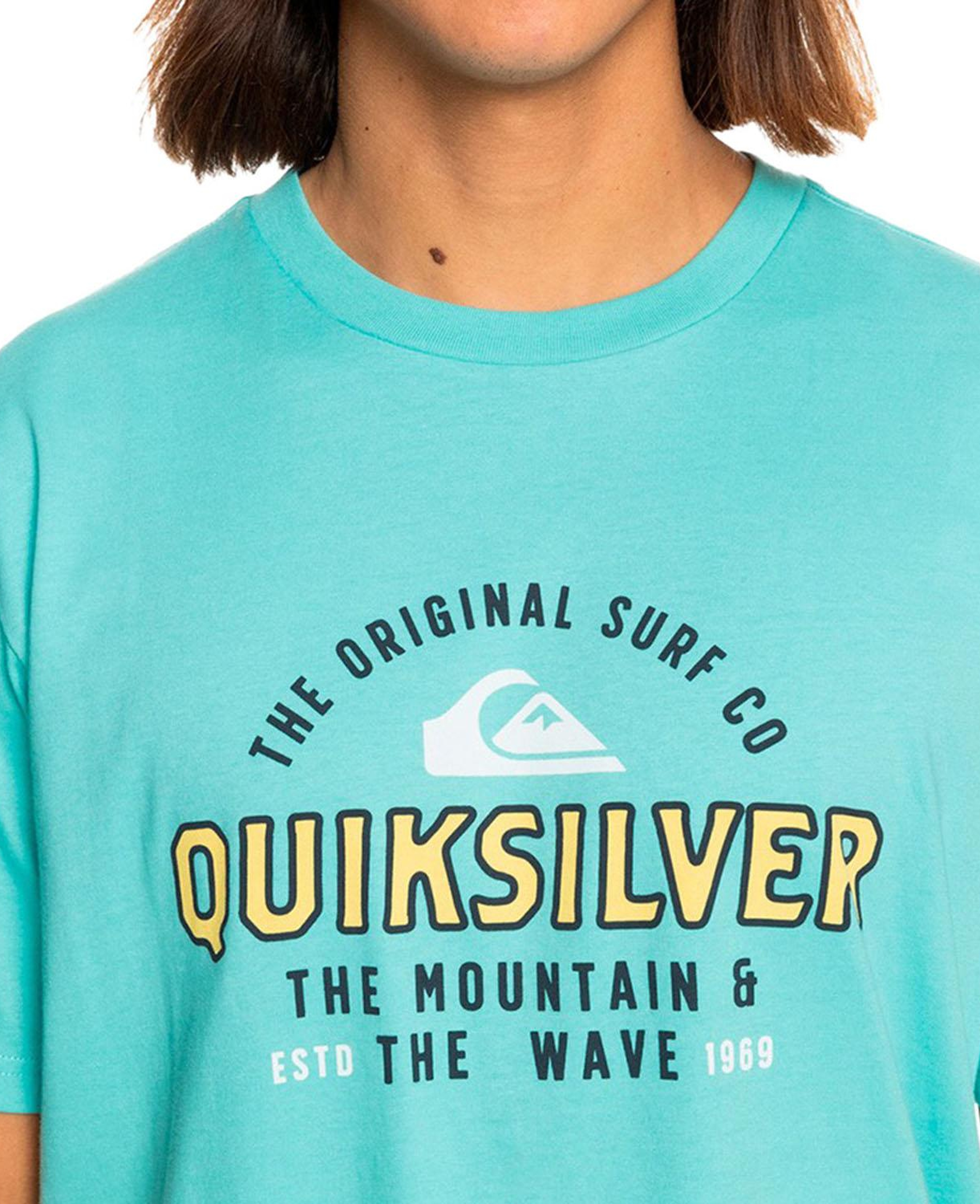 Quiksilver Floating Around Erkek Mavi Tişört