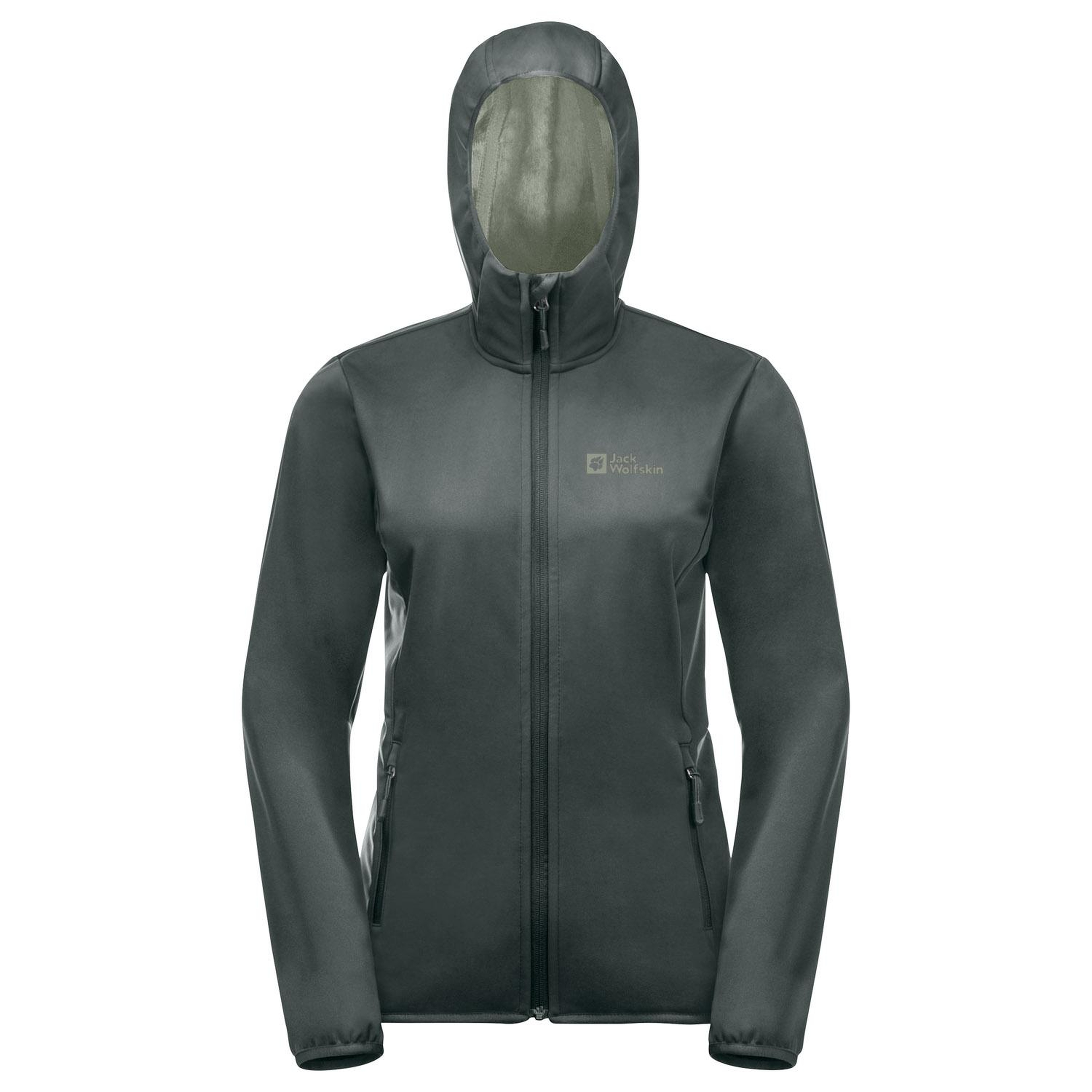 Jack Wolfskin Windhain Hoody Kadın Yeşil Softshell