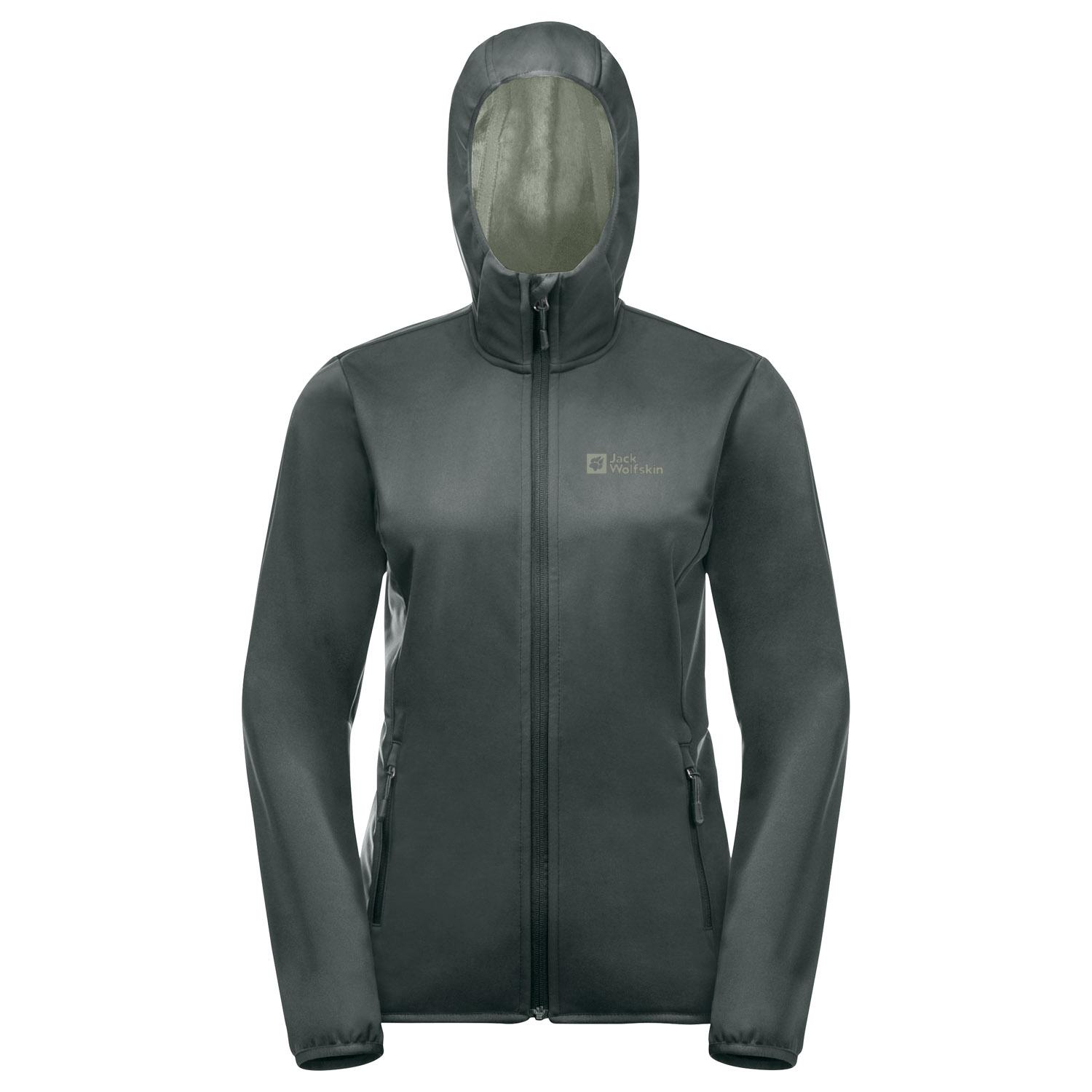 Jack Wolfskin Windhain Hoody Kadın Yeşil Softshell