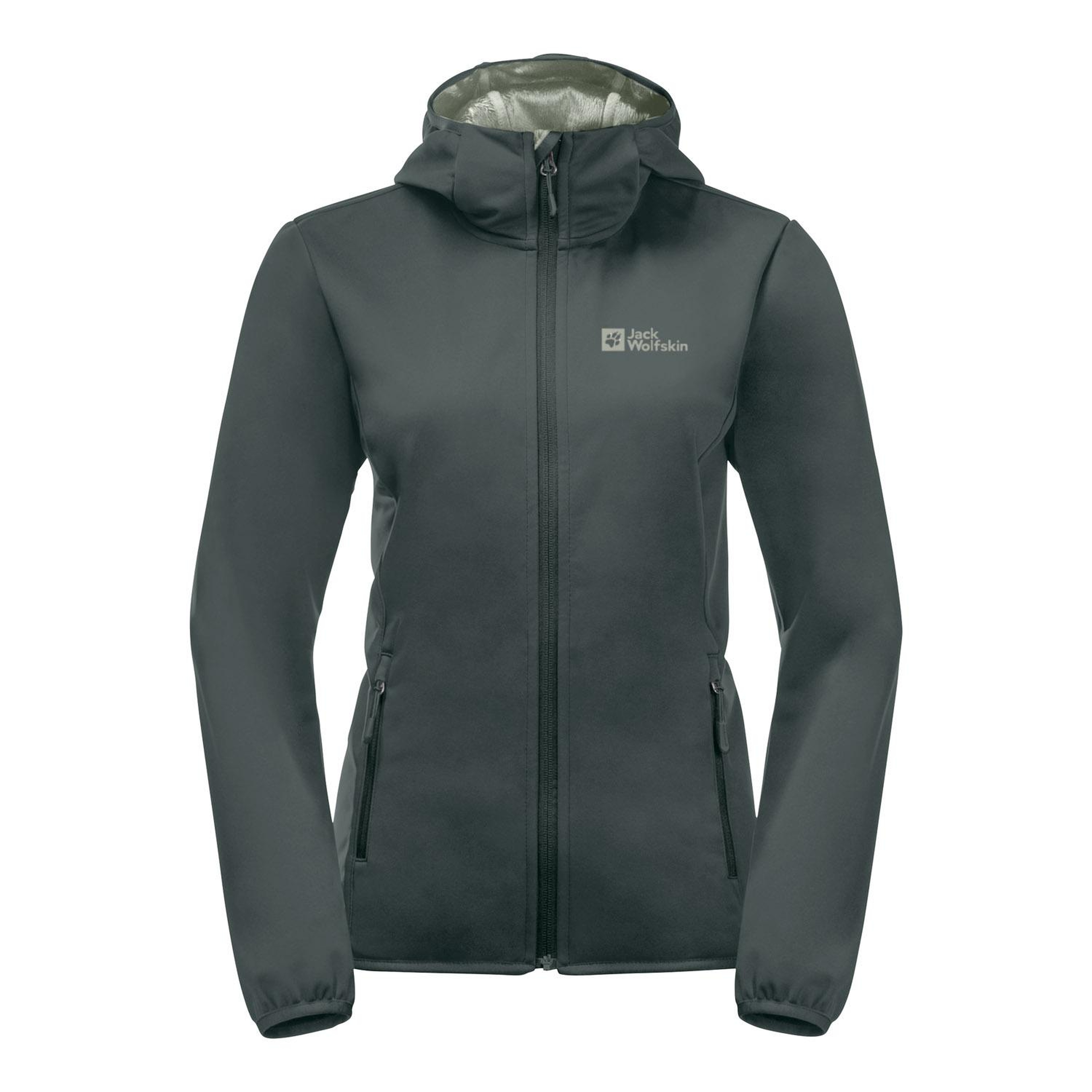 Jack Wolfskin Windhain Hoody Kadın Yeşil Softshell