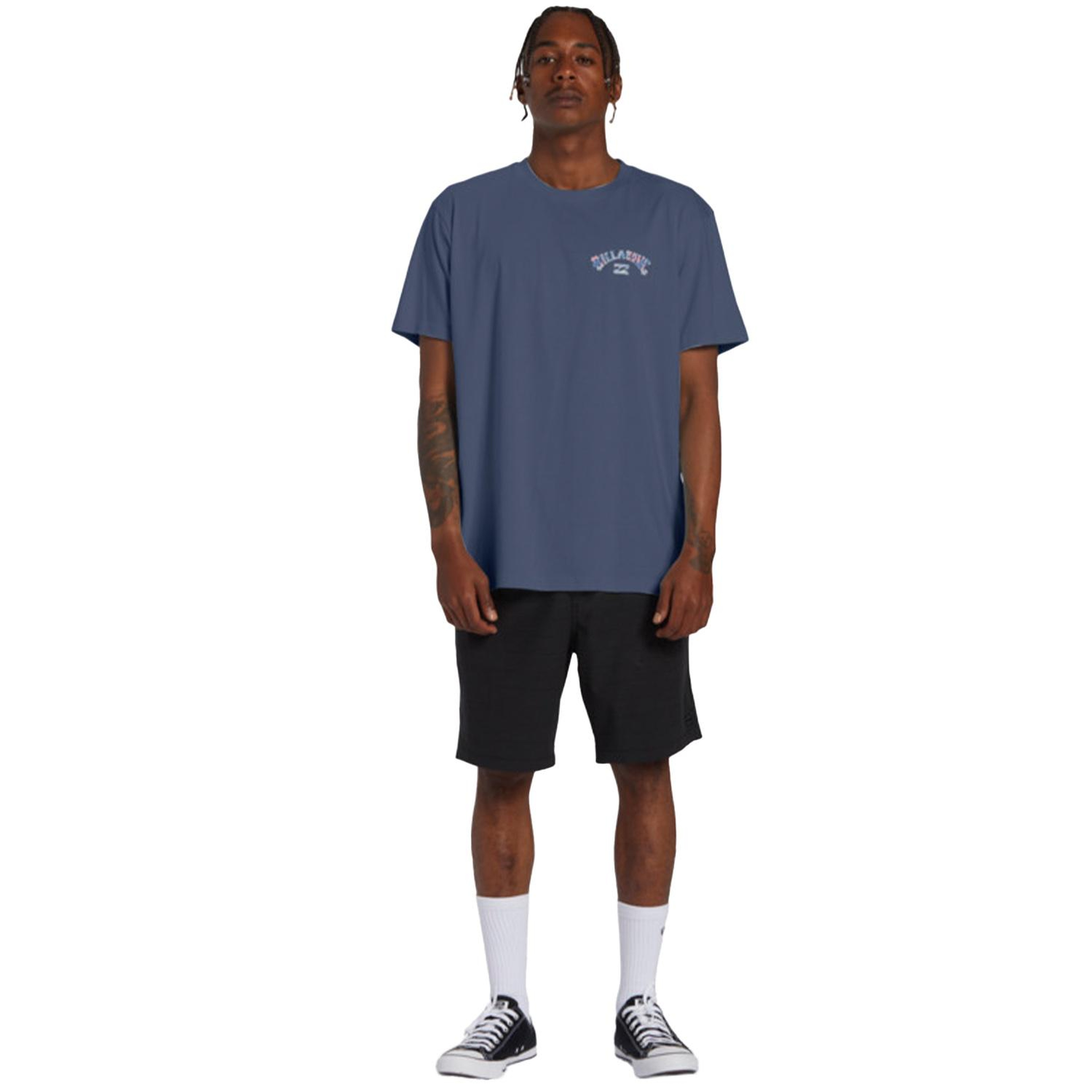 Billabong Arch Fill Tees Erkek Mavi Tişört