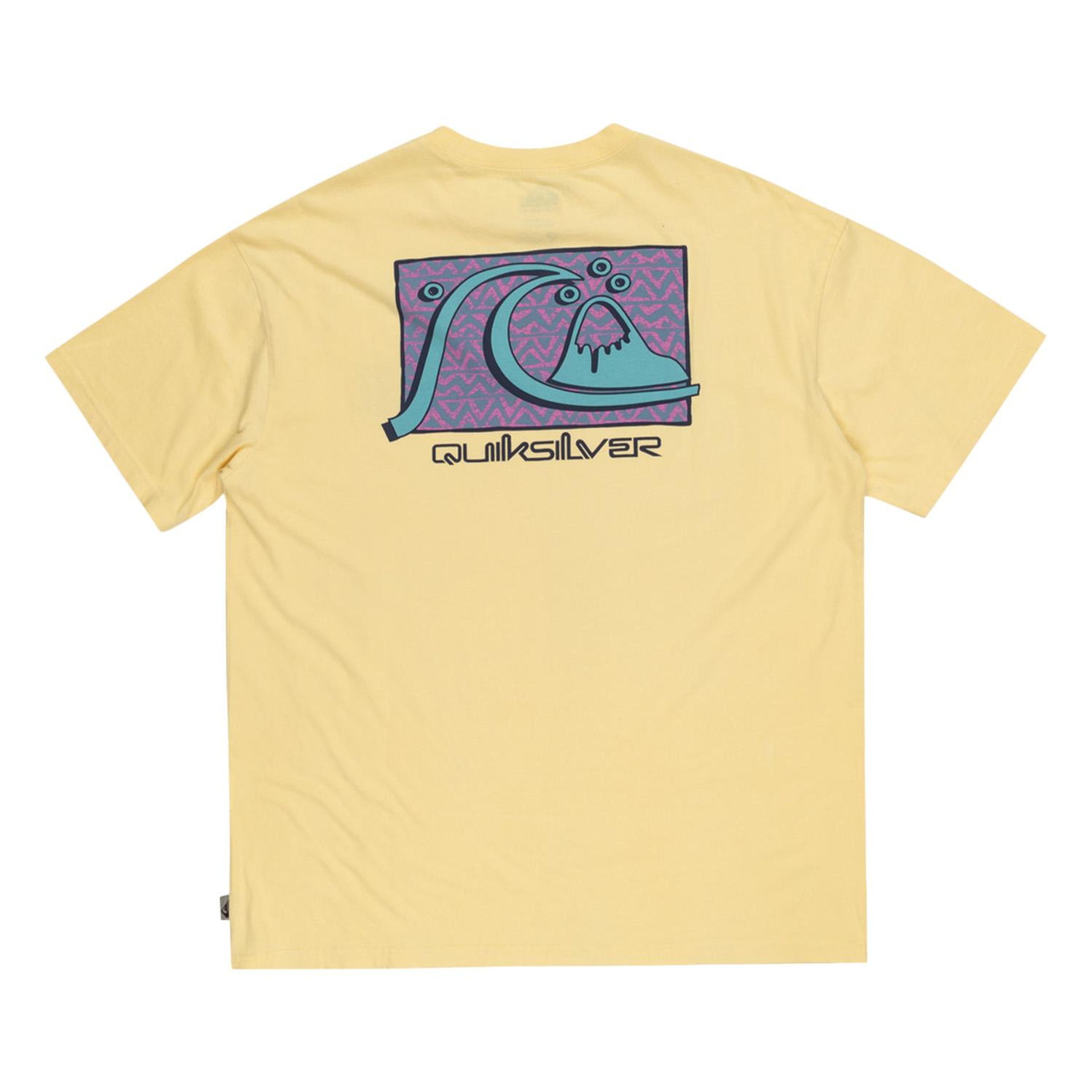 Quiksilver Take Us Back Bubble Erkek Sarı Tişört