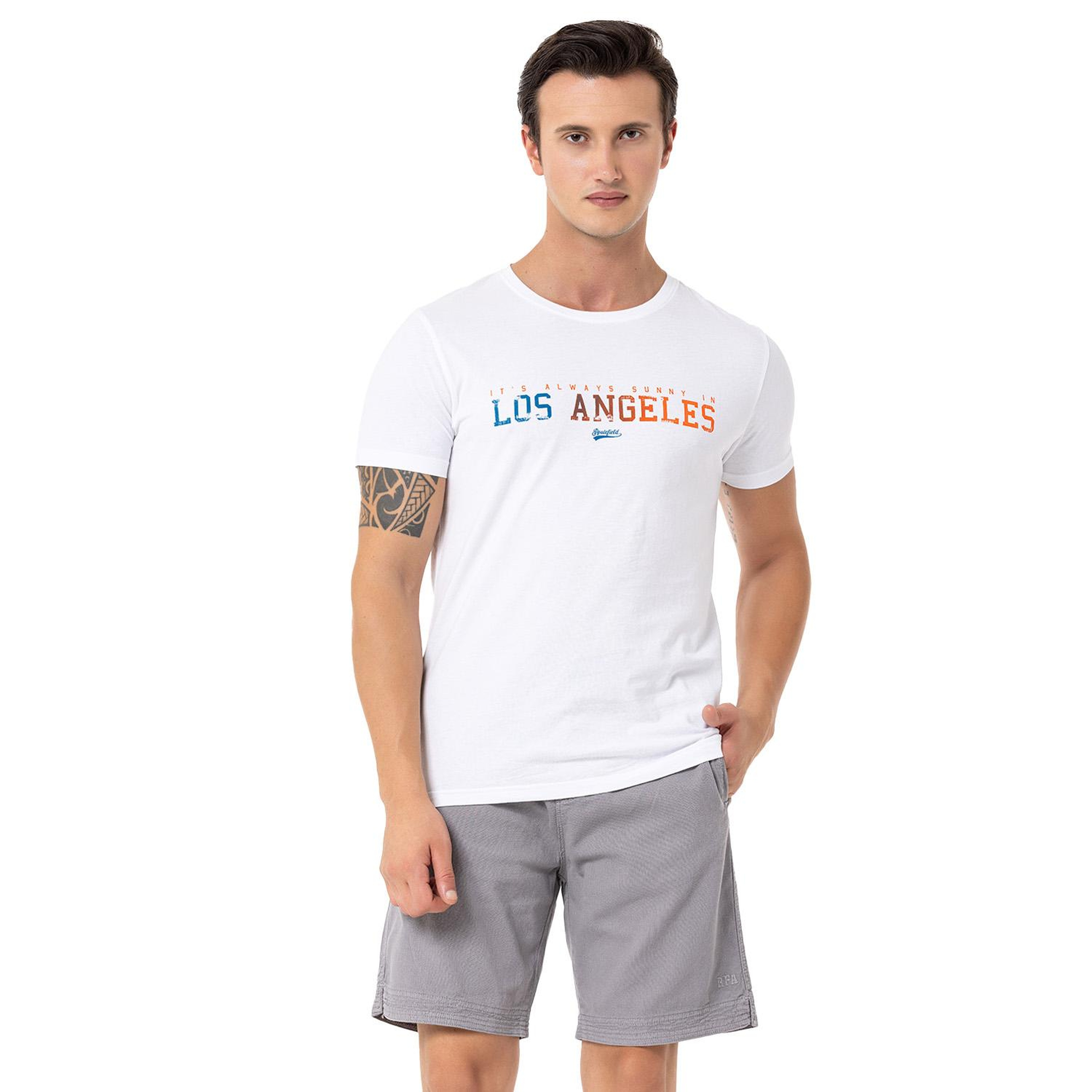 Routefield Term Erkek Beyaz Tişört