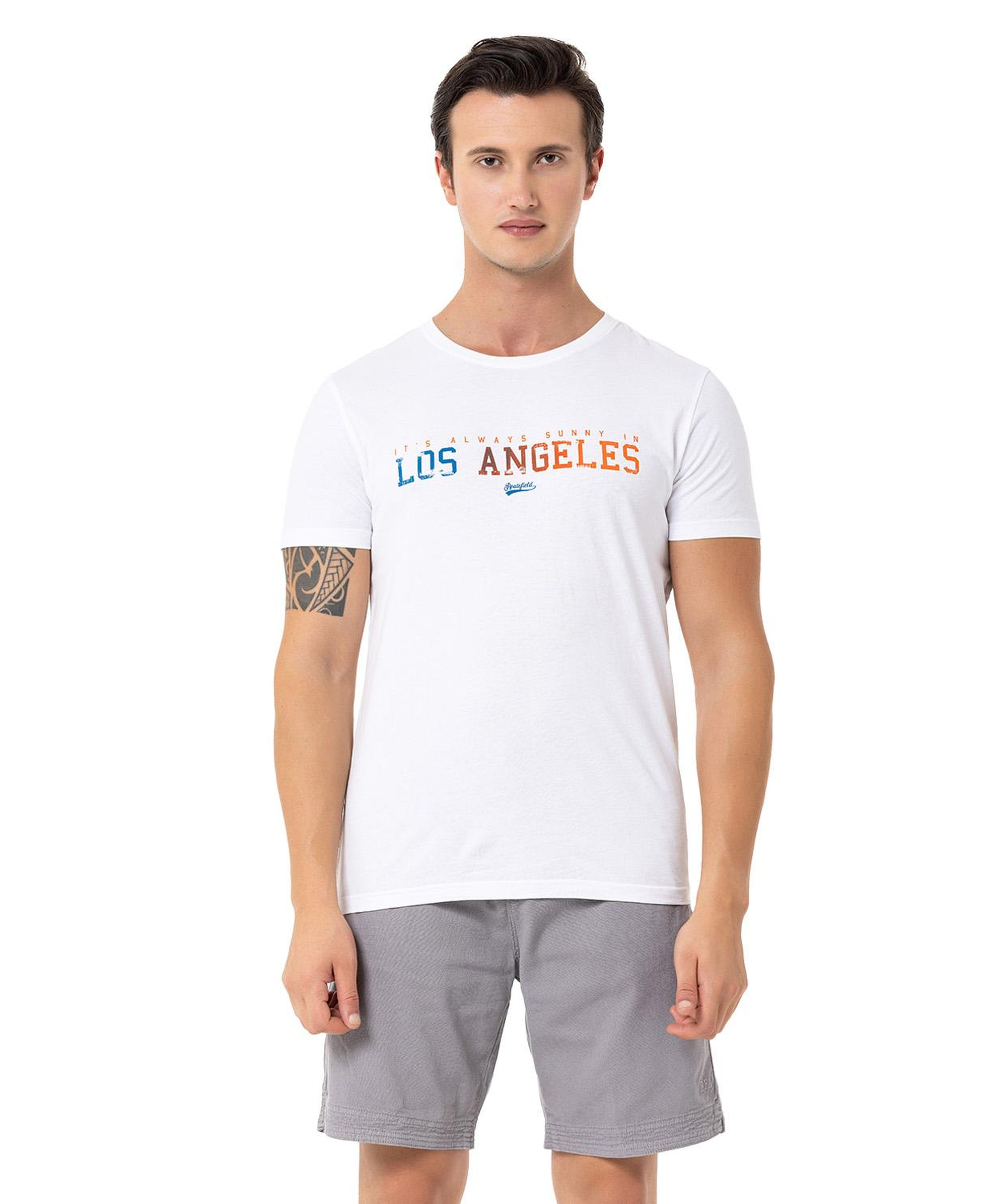 Routefield Term Erkek Beyaz Tişört