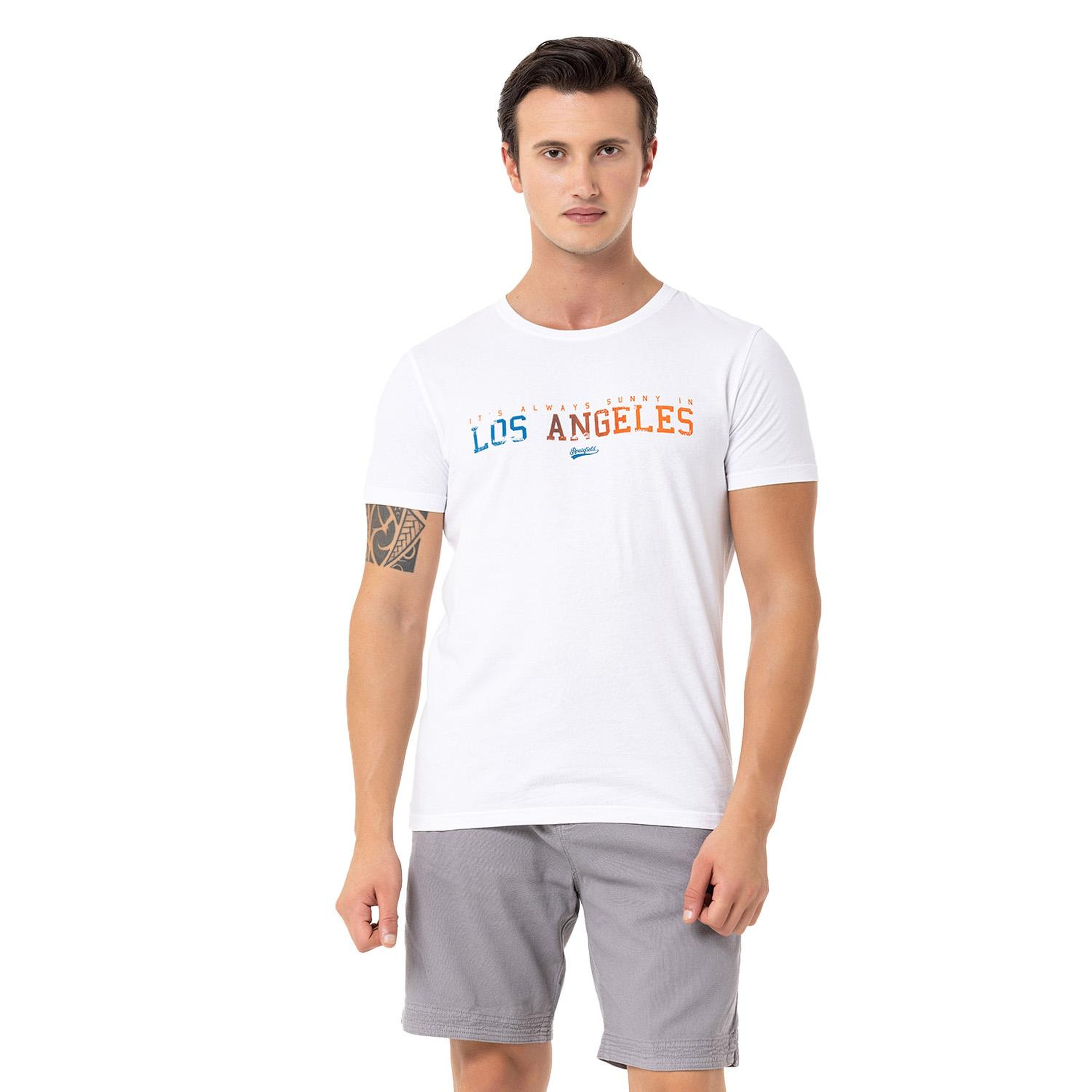 Routefield Term Erkek Beyaz Tişört