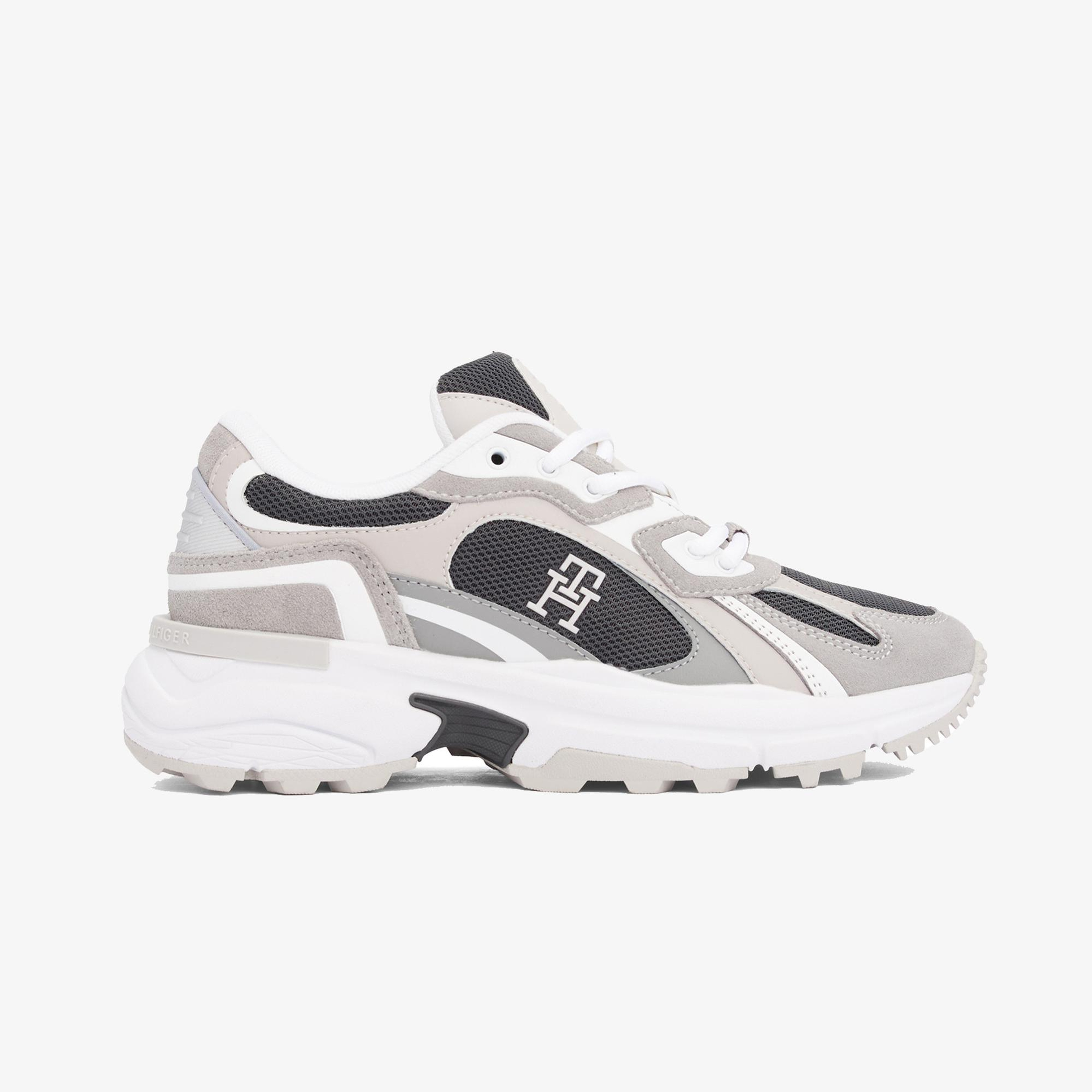 Tommy Hilfiger Modern Rugged Runner Kadın Gri Sneaker