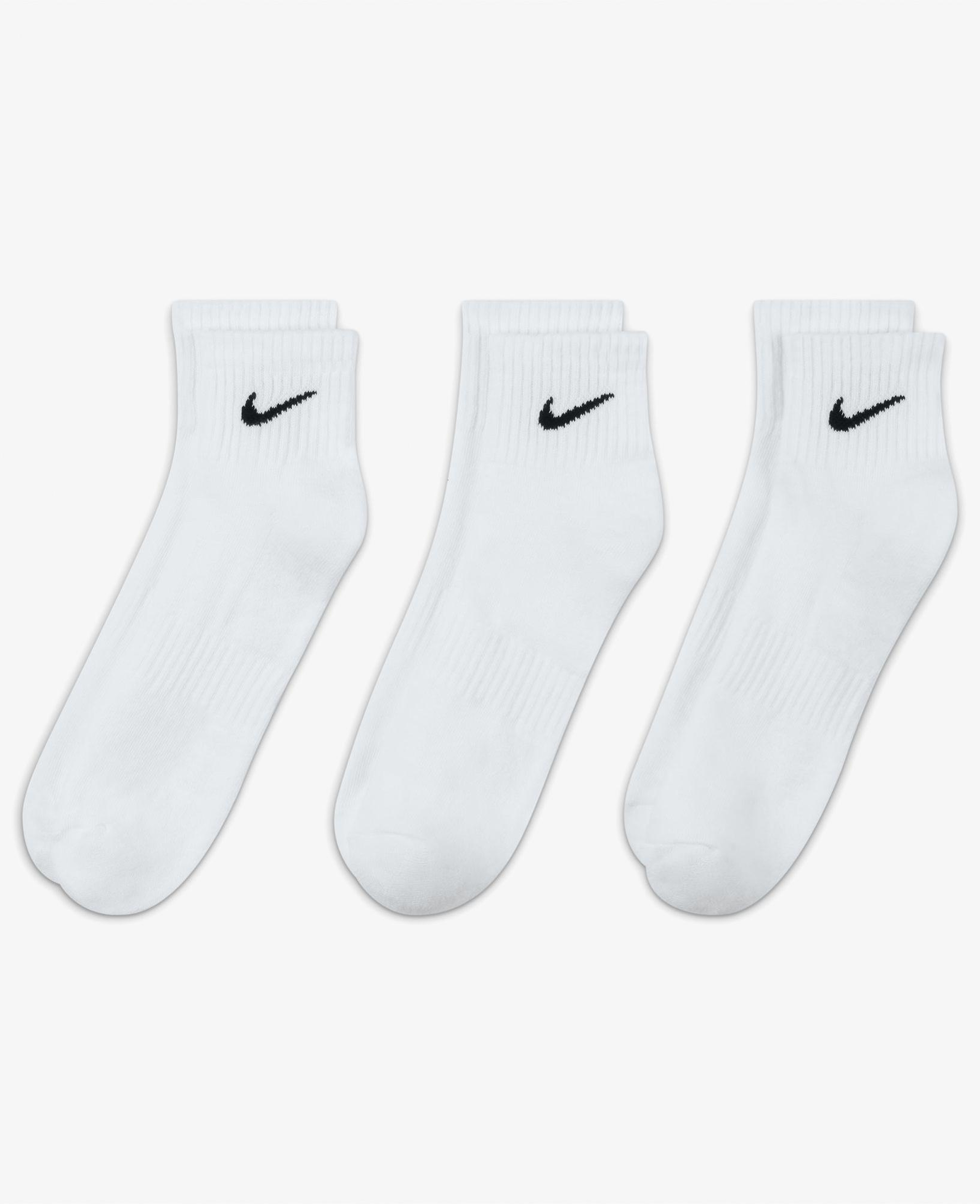 Nike Everyday Cush Ankle 3' lü Unisex Beyaz Çorap