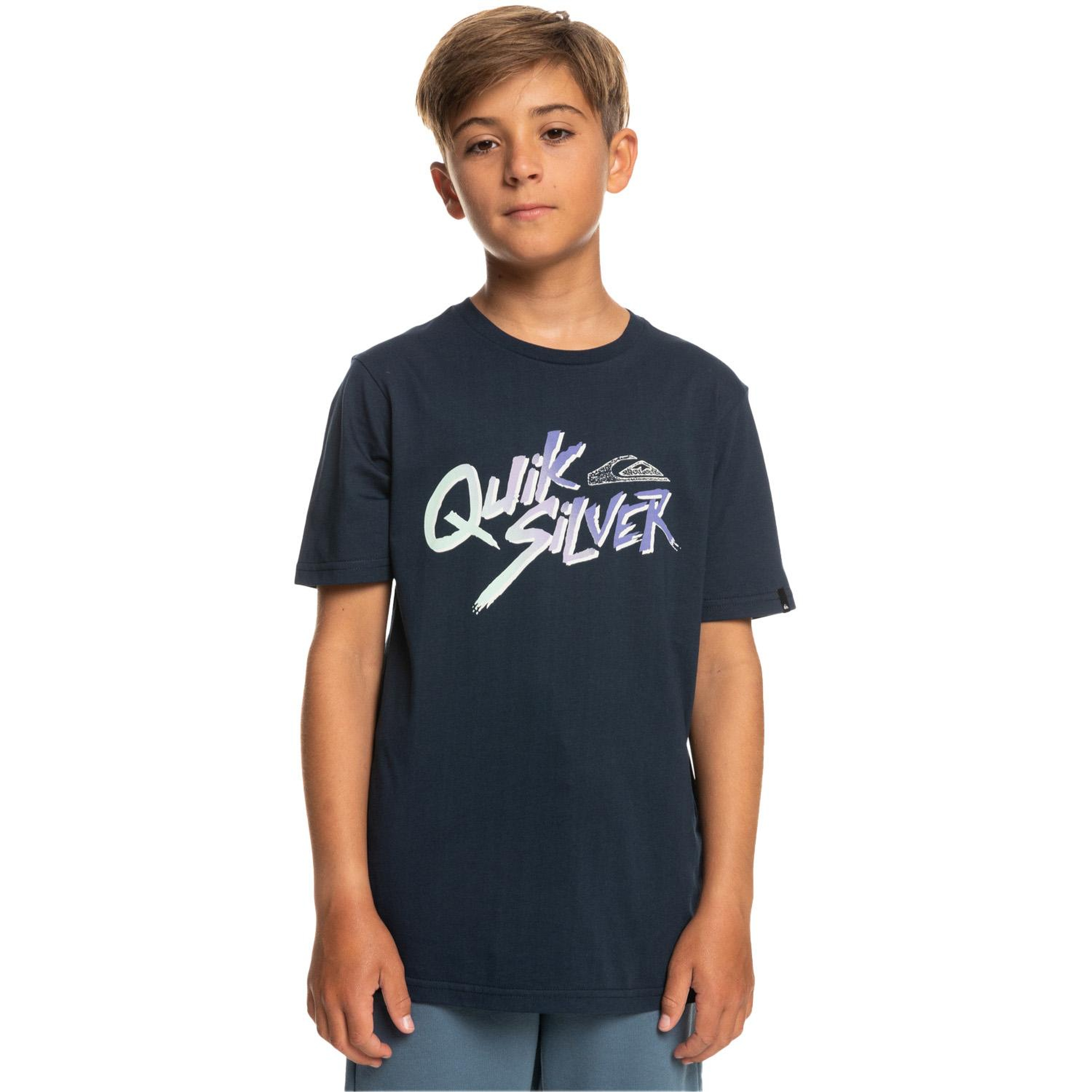 Quiksilver Signaturemove B Erkek Çocuk Mavi Tişört
