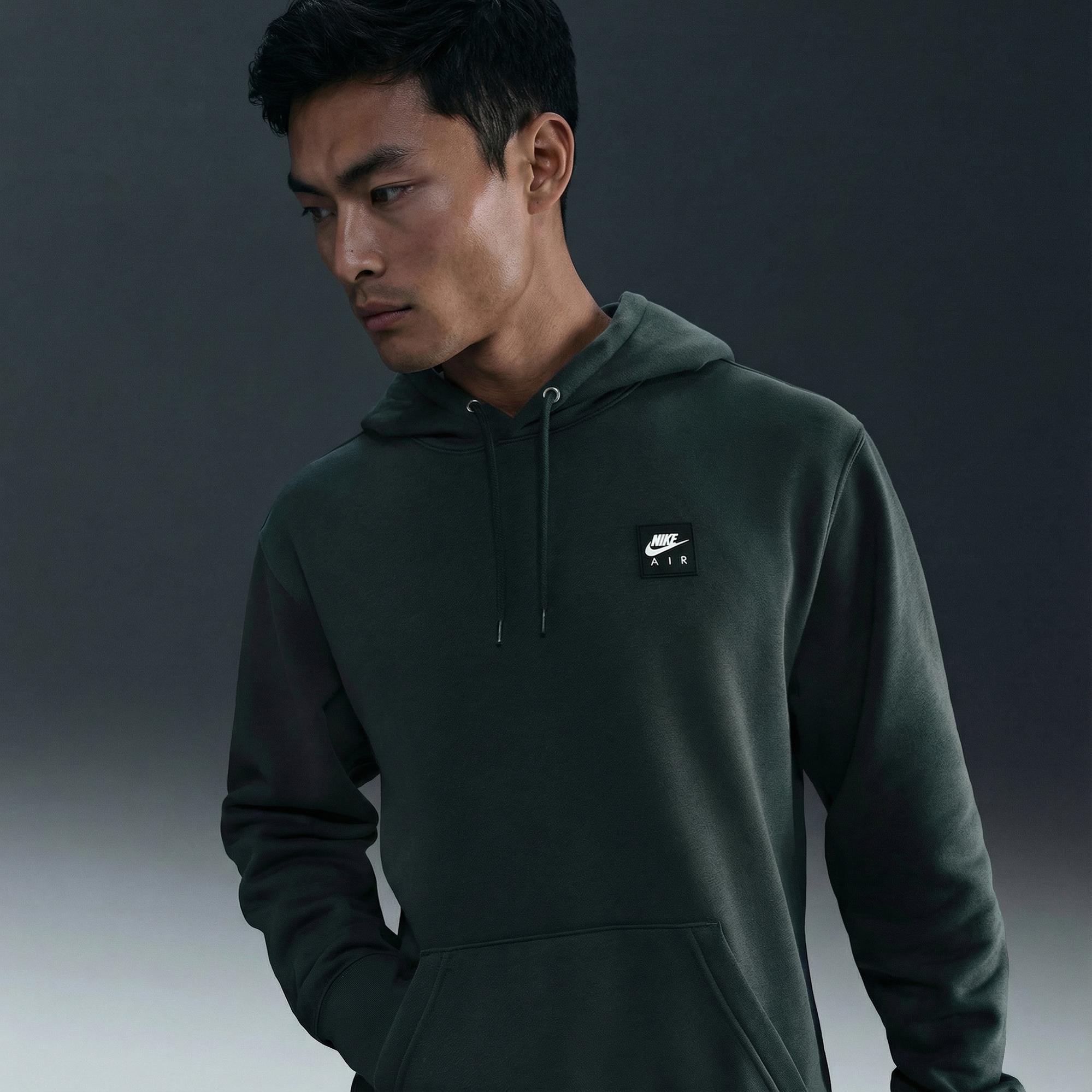 Nike Air Pullover Erkek Yeşil Kapüşonlu Hoodie