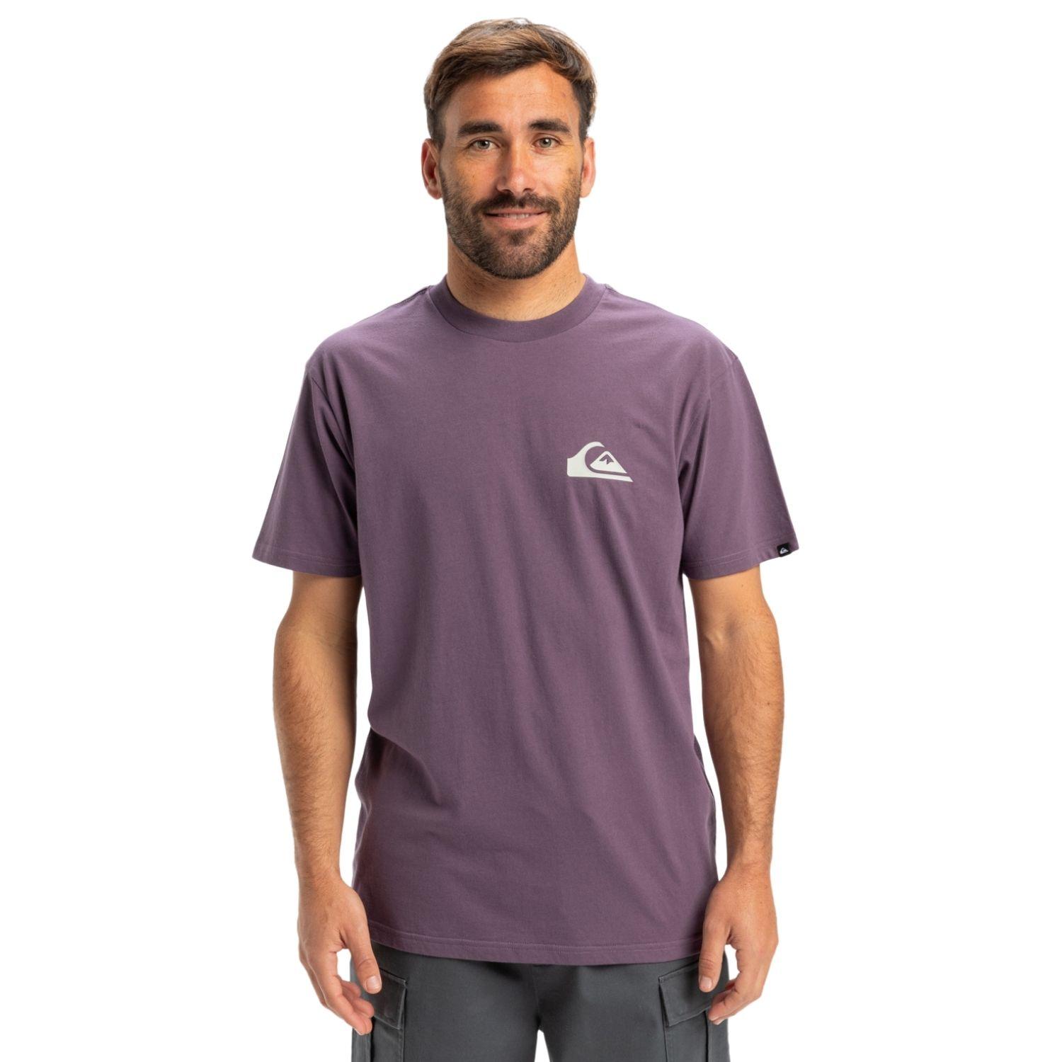 Quiksilver Ev Mini Logo Erkek Mor Tişört