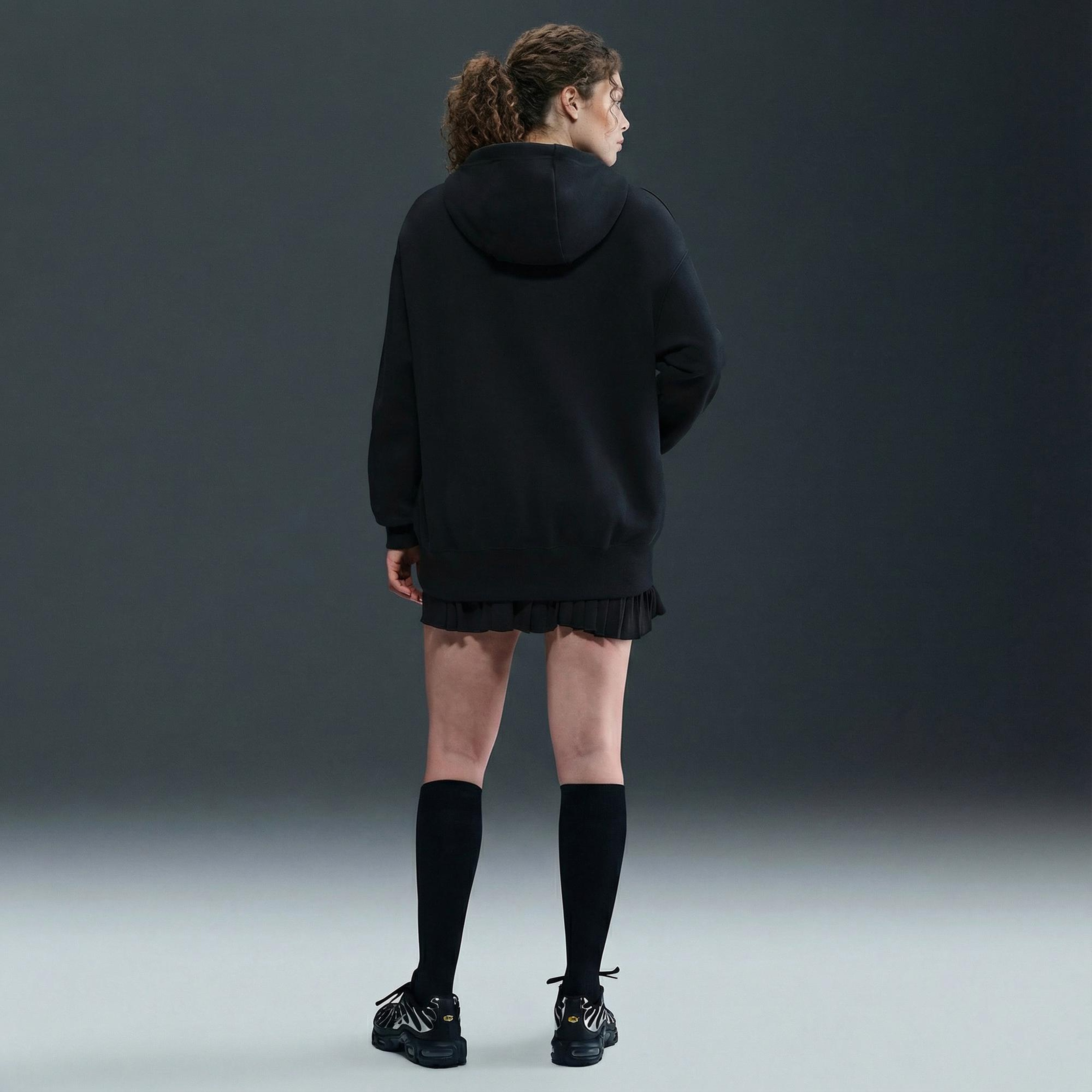 Nike Sportswear Phoenix Fleece Kadın Siyah Hoodie