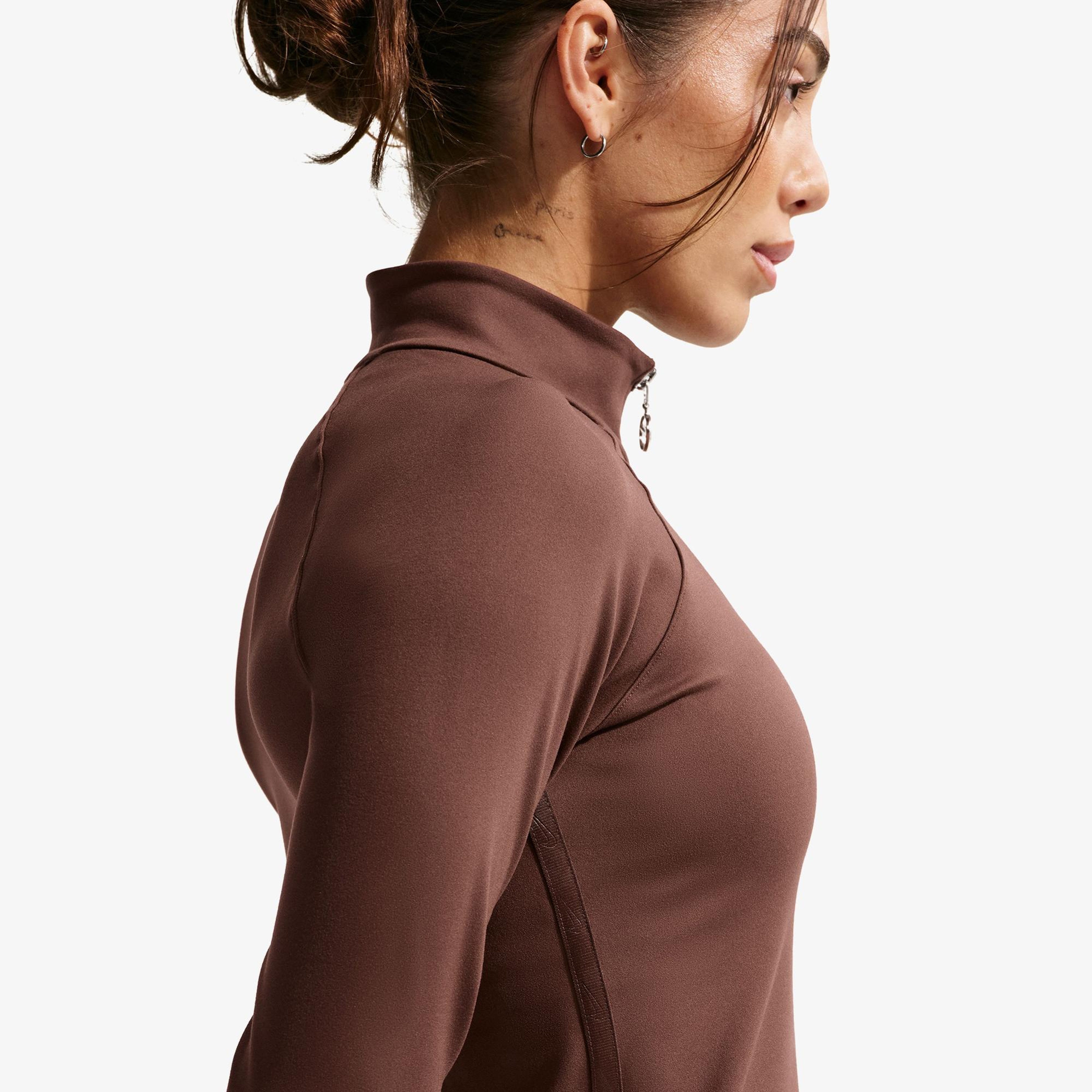 Nike Fitted Kadın Kahverengi Sweatshirt