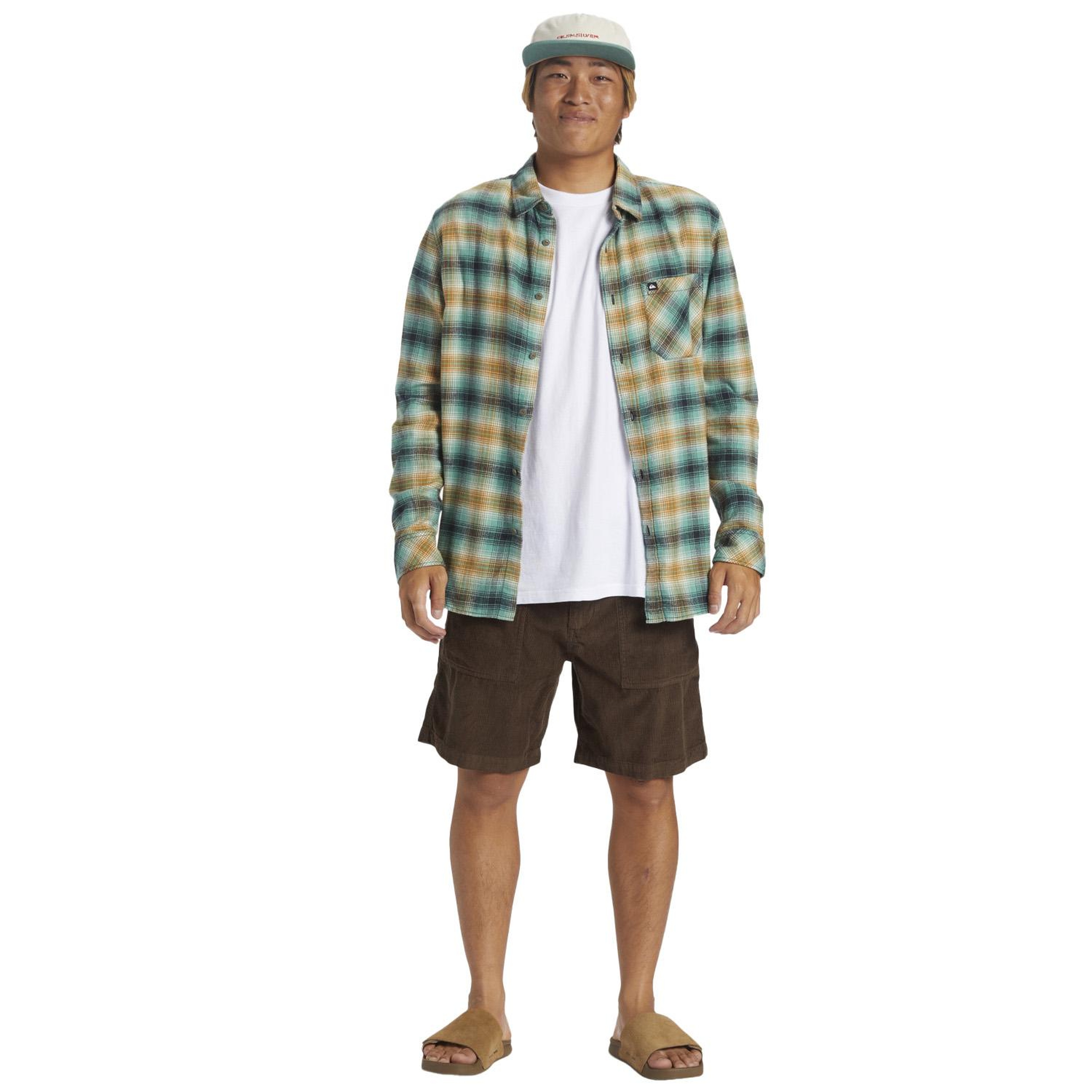 Quiksilver Surf Fatigue Cord Erkek Kahverengi Walkshort