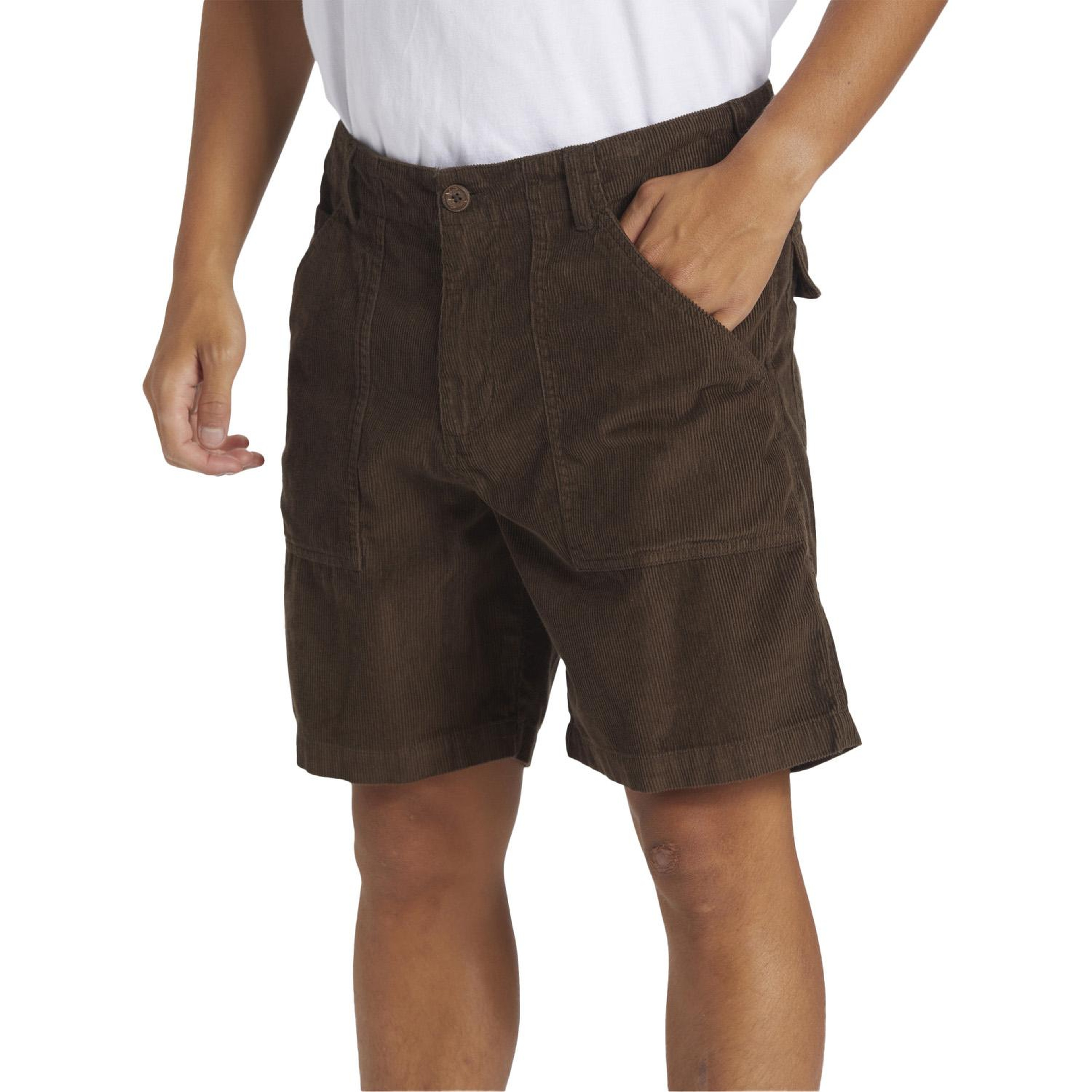 Quiksilver Surf Fatigue Cord Erkek Kahverengi Walkshort