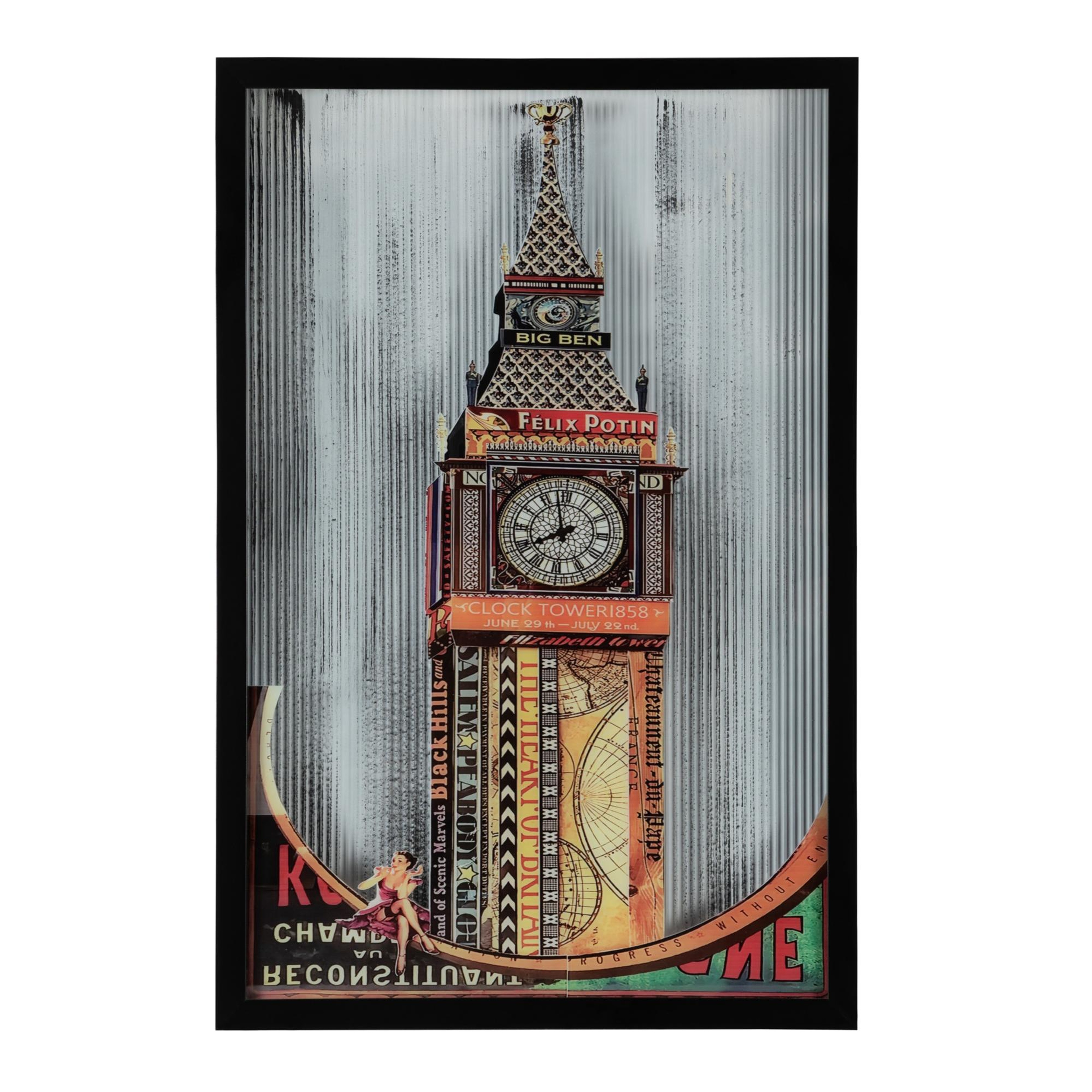 TIMELESS TOWER ÇERÇEVELİ CAM TABLO 60X90CM
