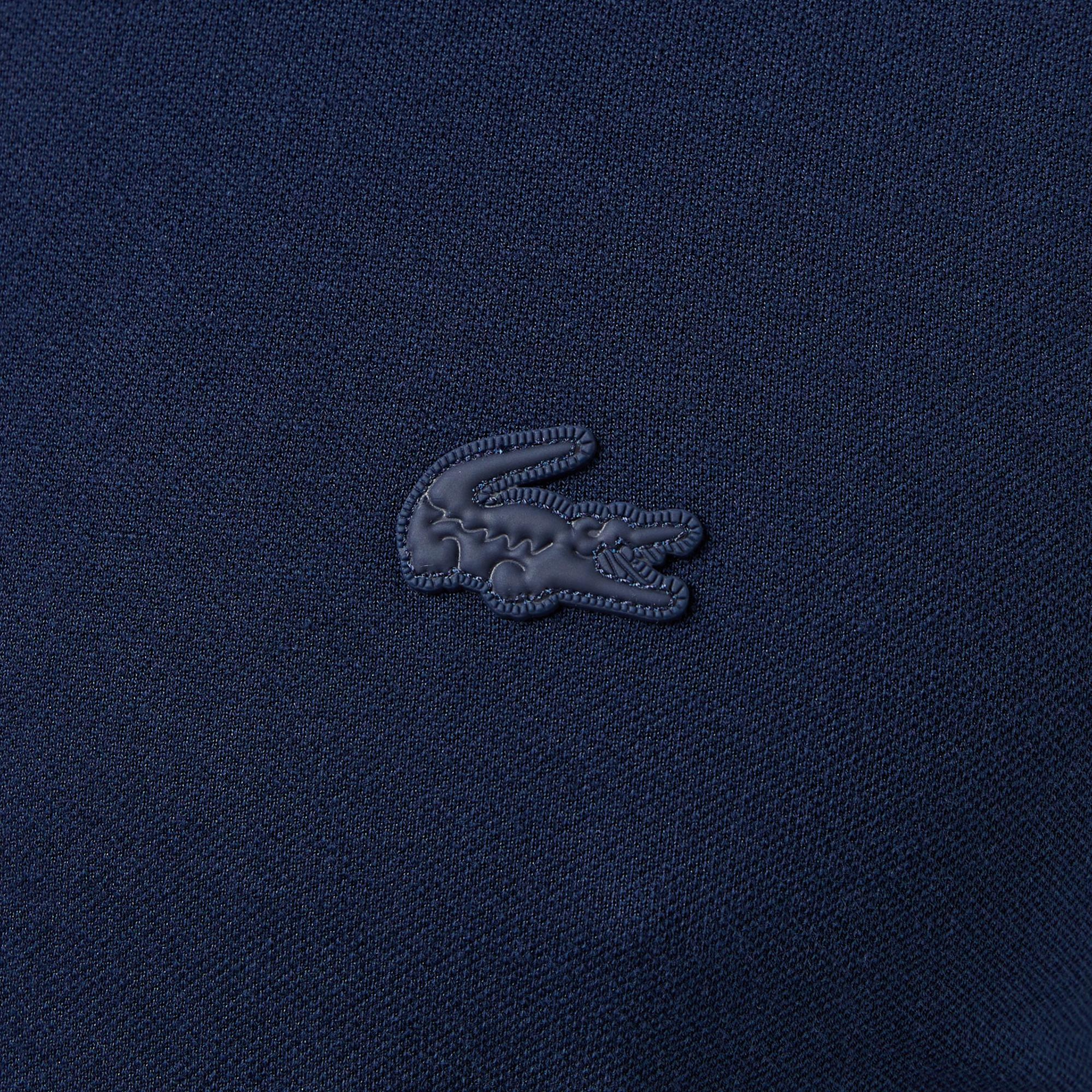 Lacoste Erkek Slim Fit Yarım Fermuarlı Lacivert Polo