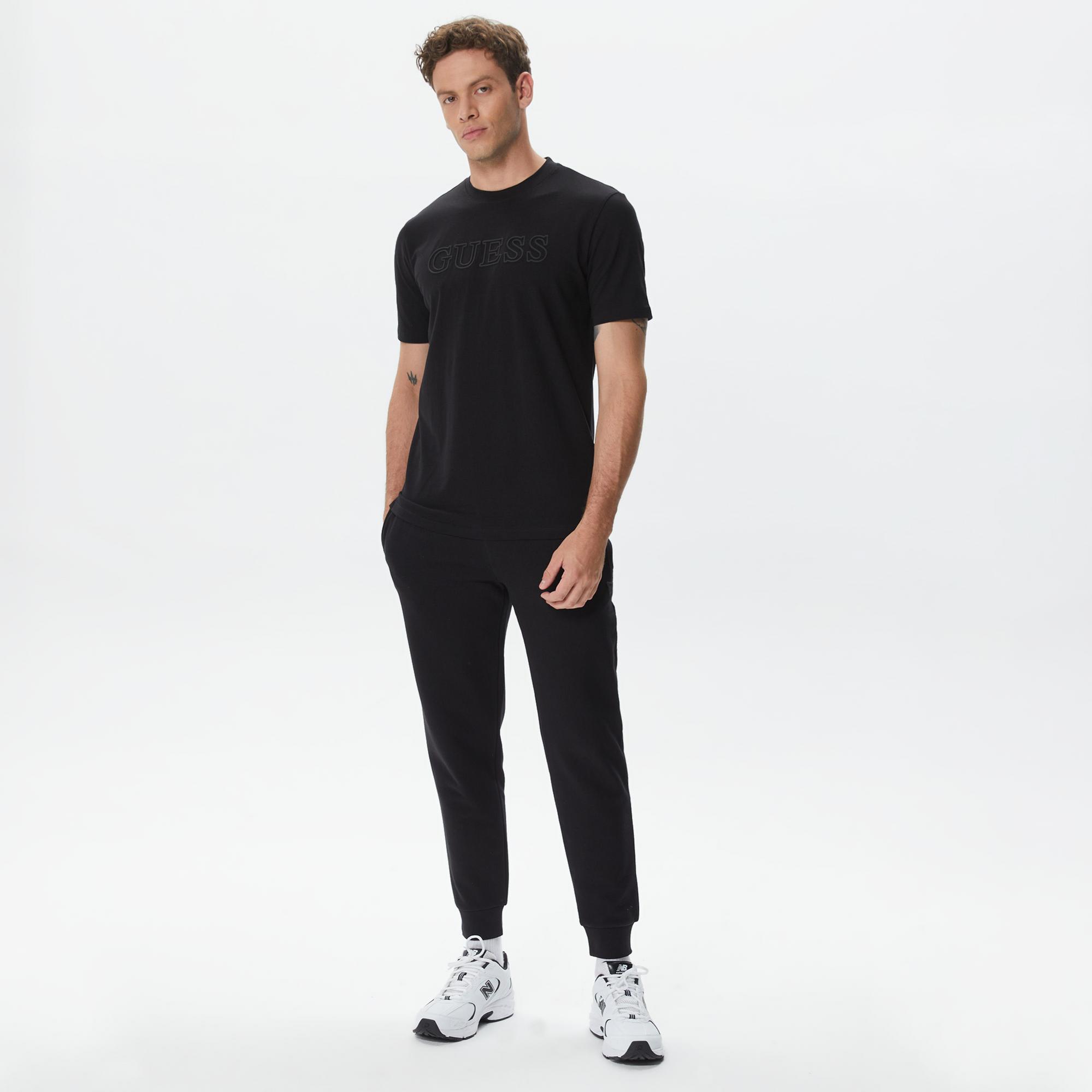 Guess Alphy Erkek Siyah T-Shirt