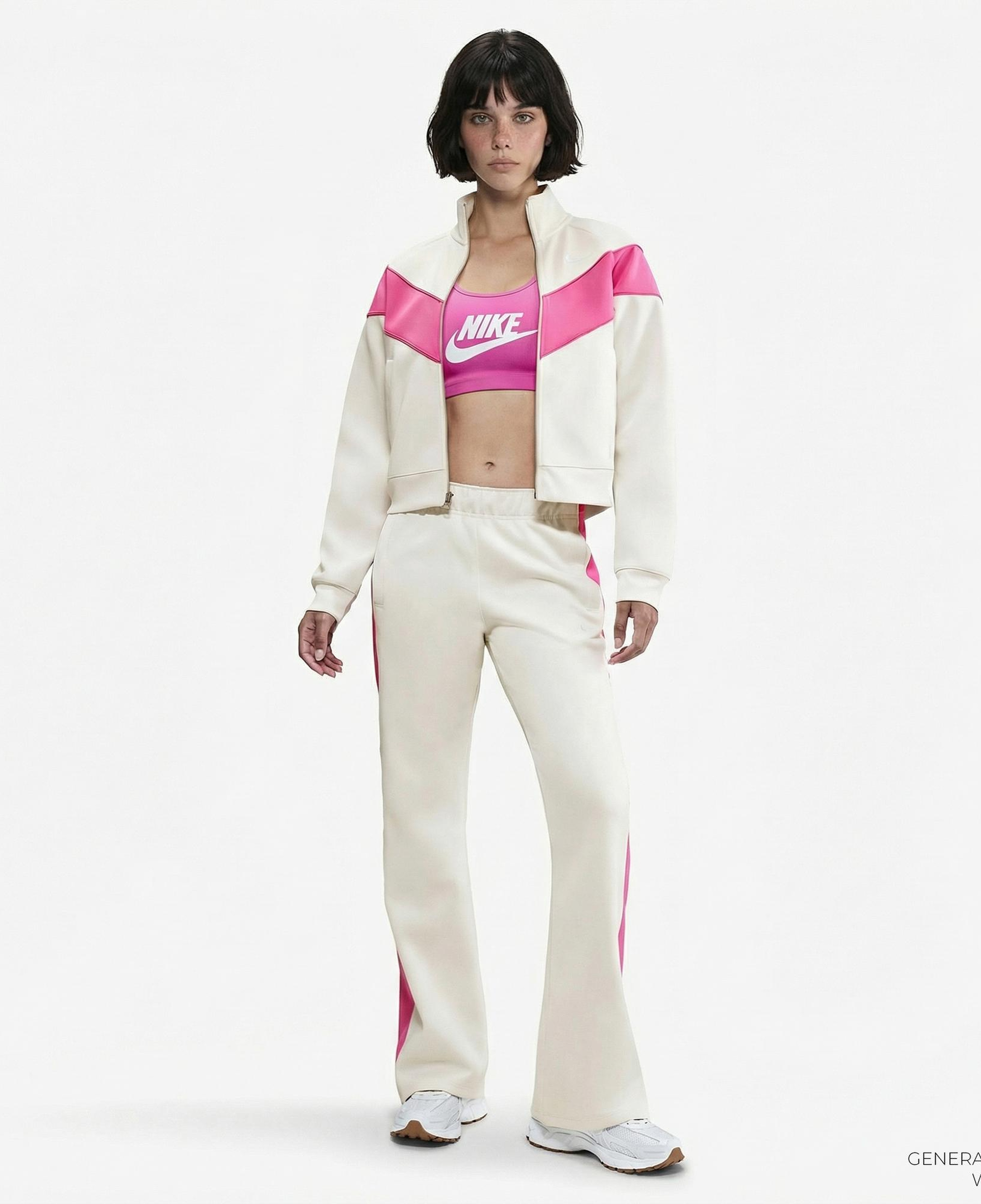 Nike Sportswear Windrunner Poly Kadın Krem Rengi Ceket