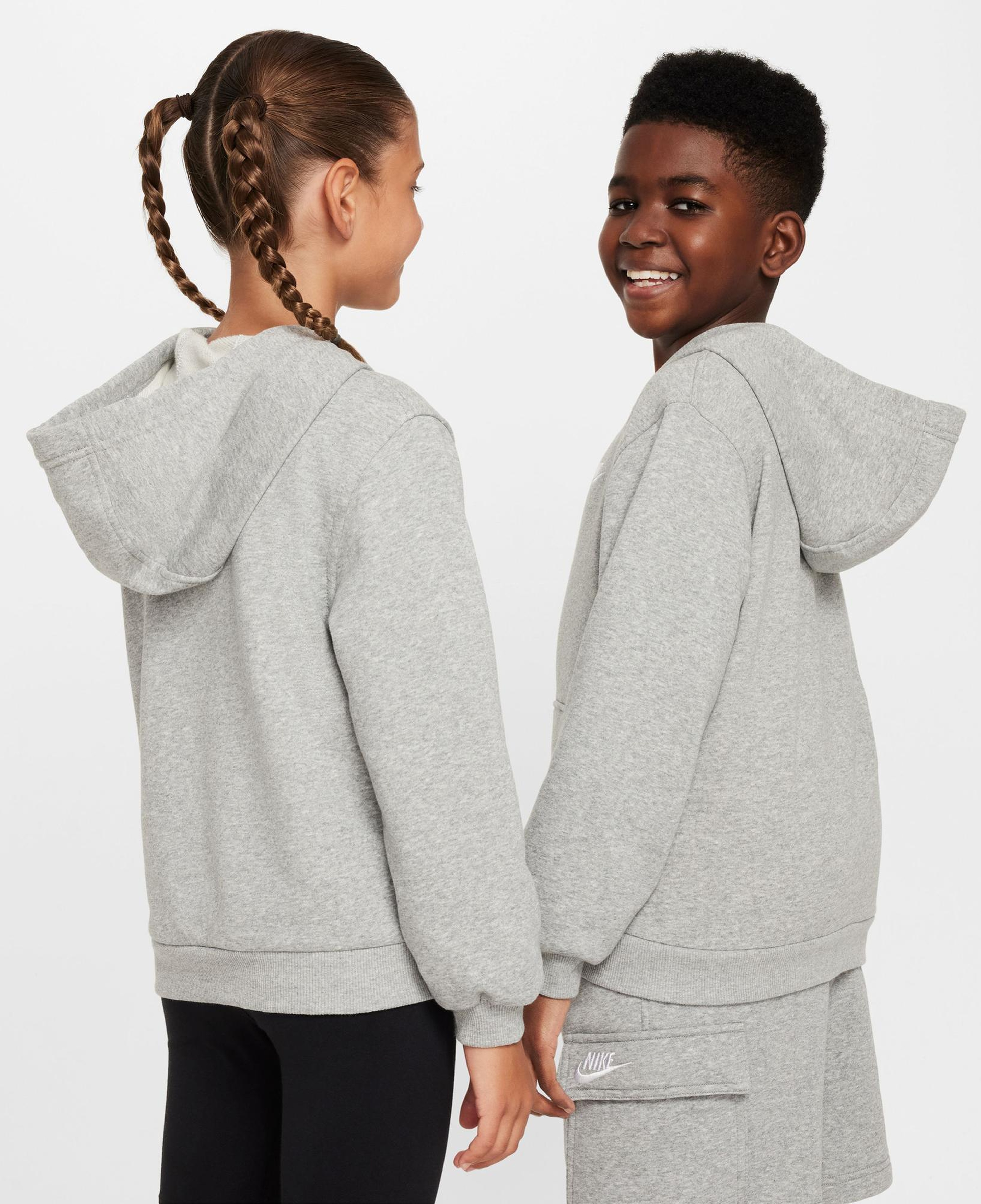 Nike Sportswear Club Fleece Çocuk Gri Hoodie