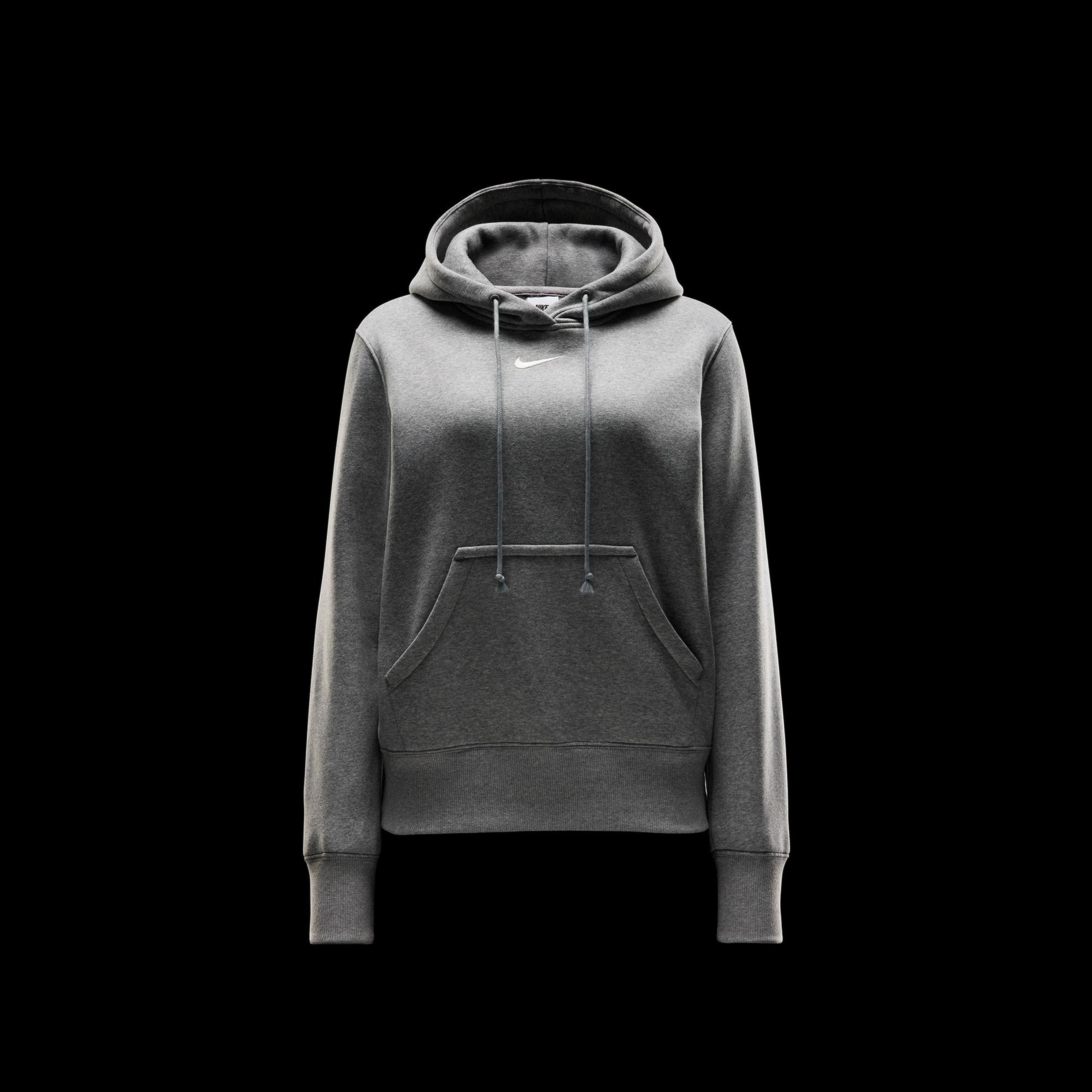 Nike Sportswear Phoenix Fleece Kadın Gri Kapüşonlu Hoodie