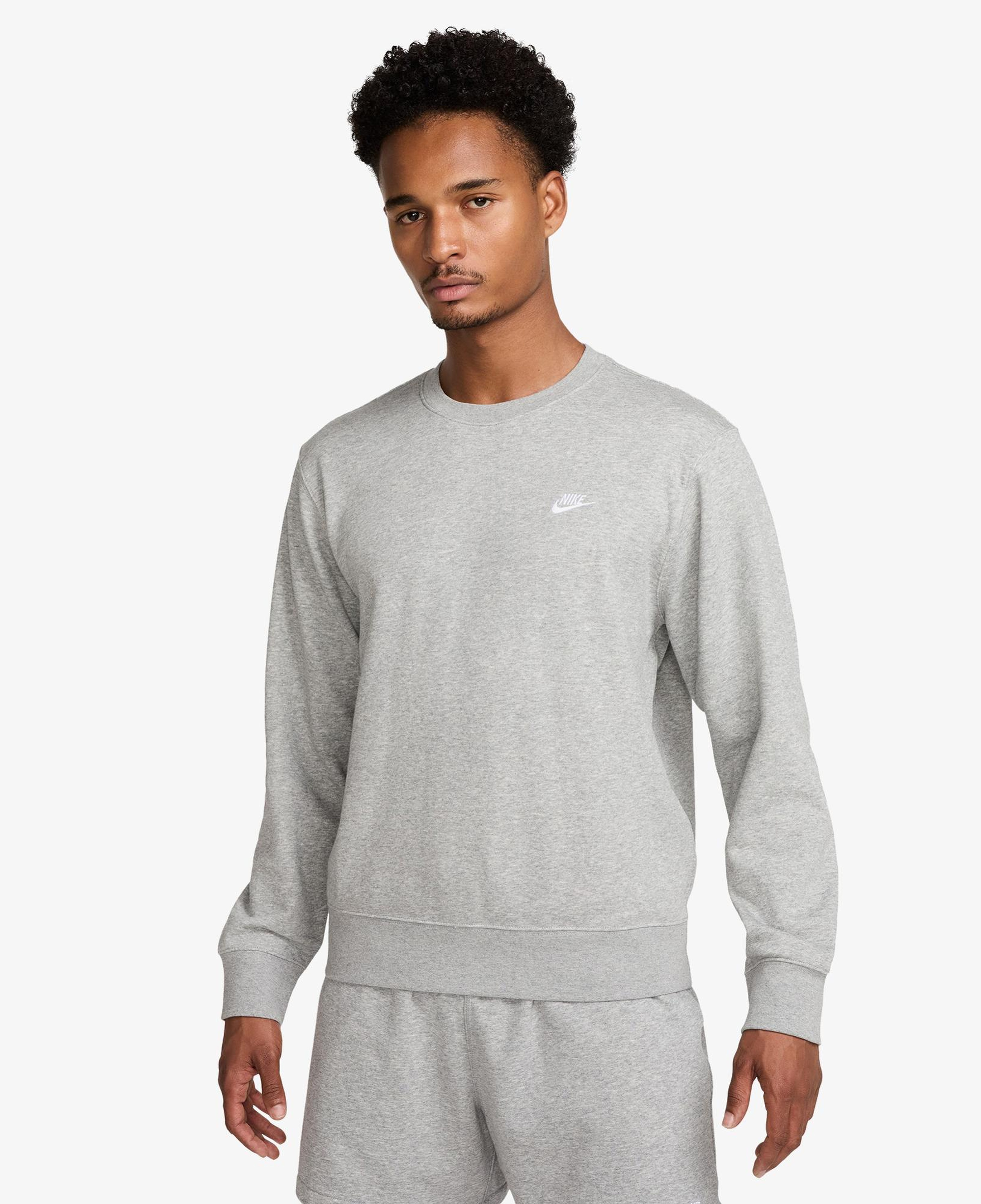 Nike Club Crew Erkek Gri Sweatshirt