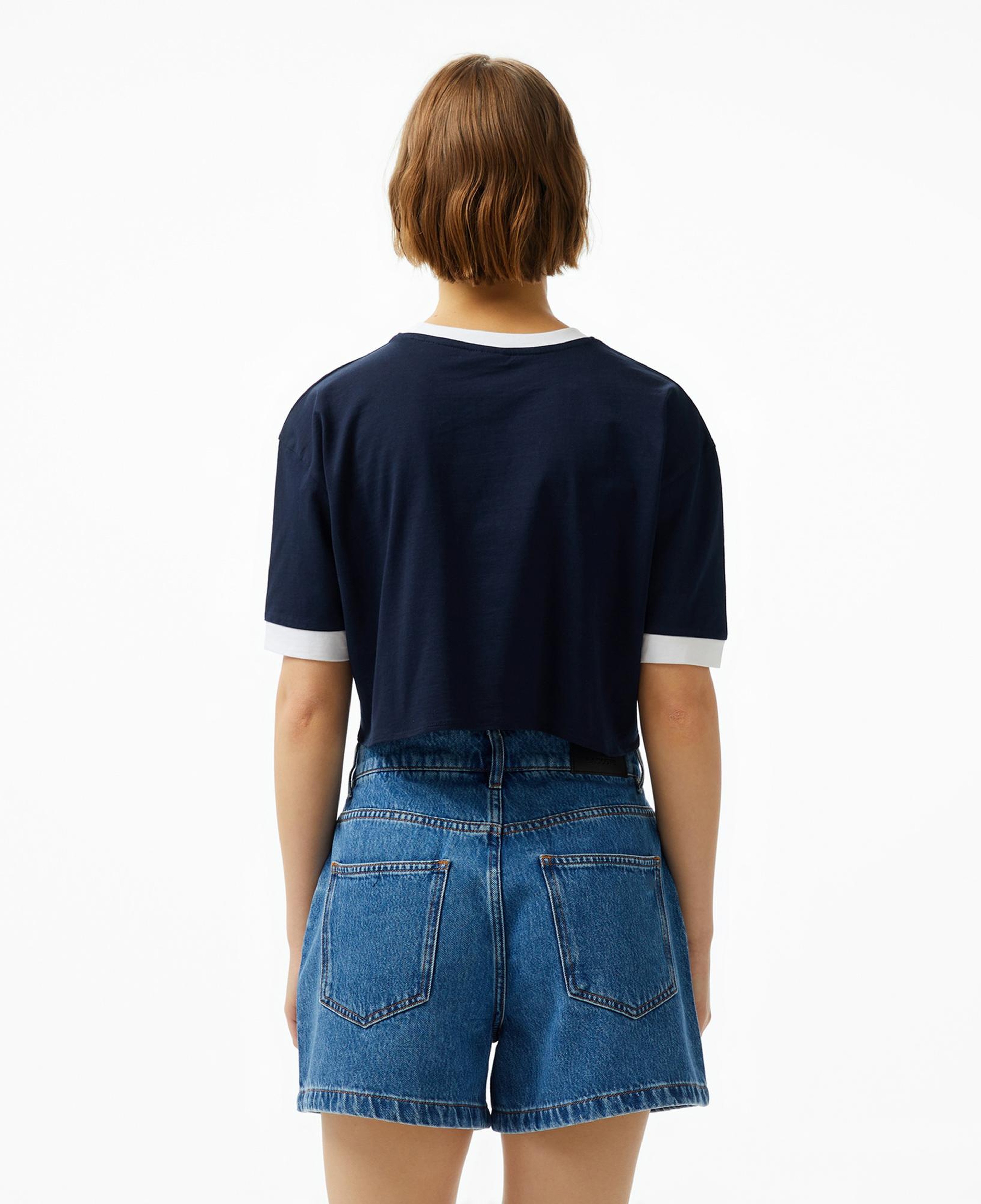 Guess Knot Mid Organic Stream 180 Kadın Lacivert T-Shirt