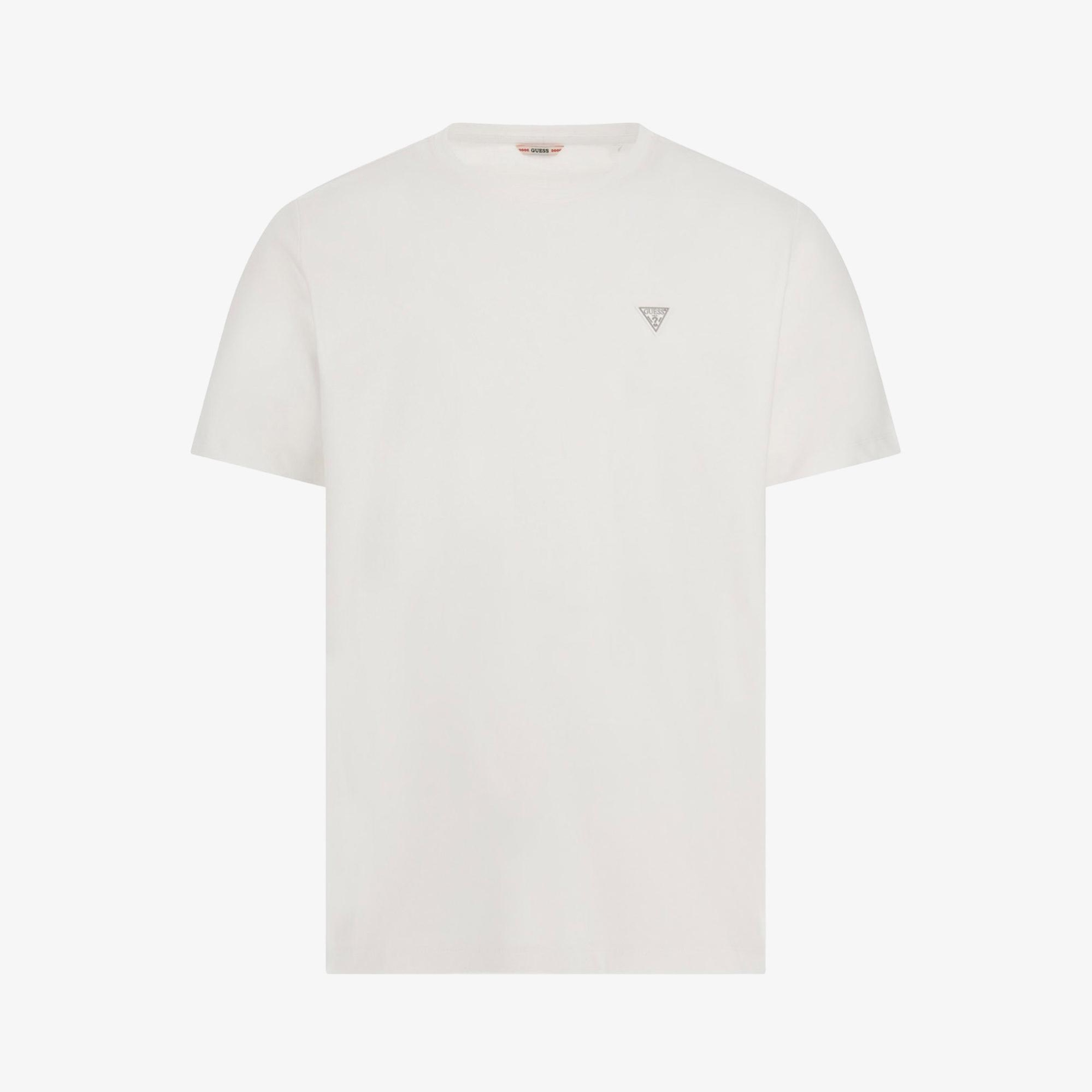 Guess Patch Regular Fit Erkek Beyaz T-Shirt